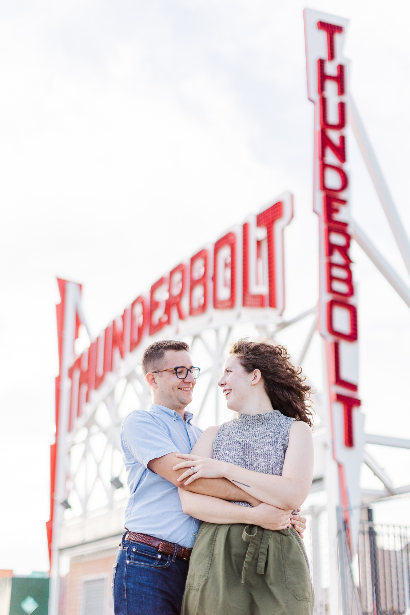 Summery and Bright Coney Island Engagement Photos