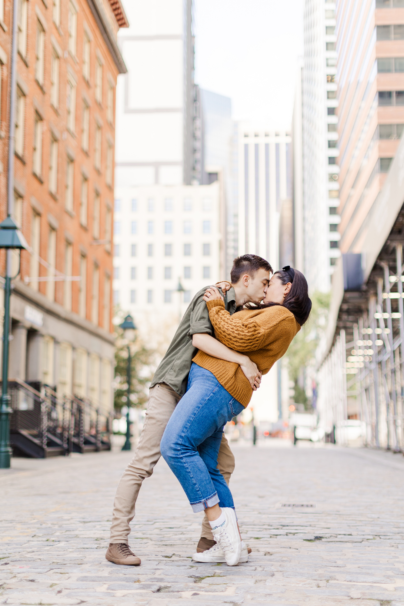 Stunning South Street Seaport Pier 17 Engagement Photography