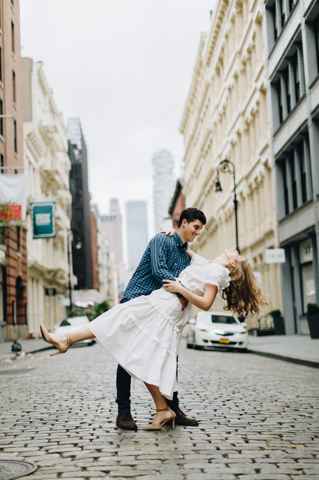 Joyful Soho New York Engagement Photography