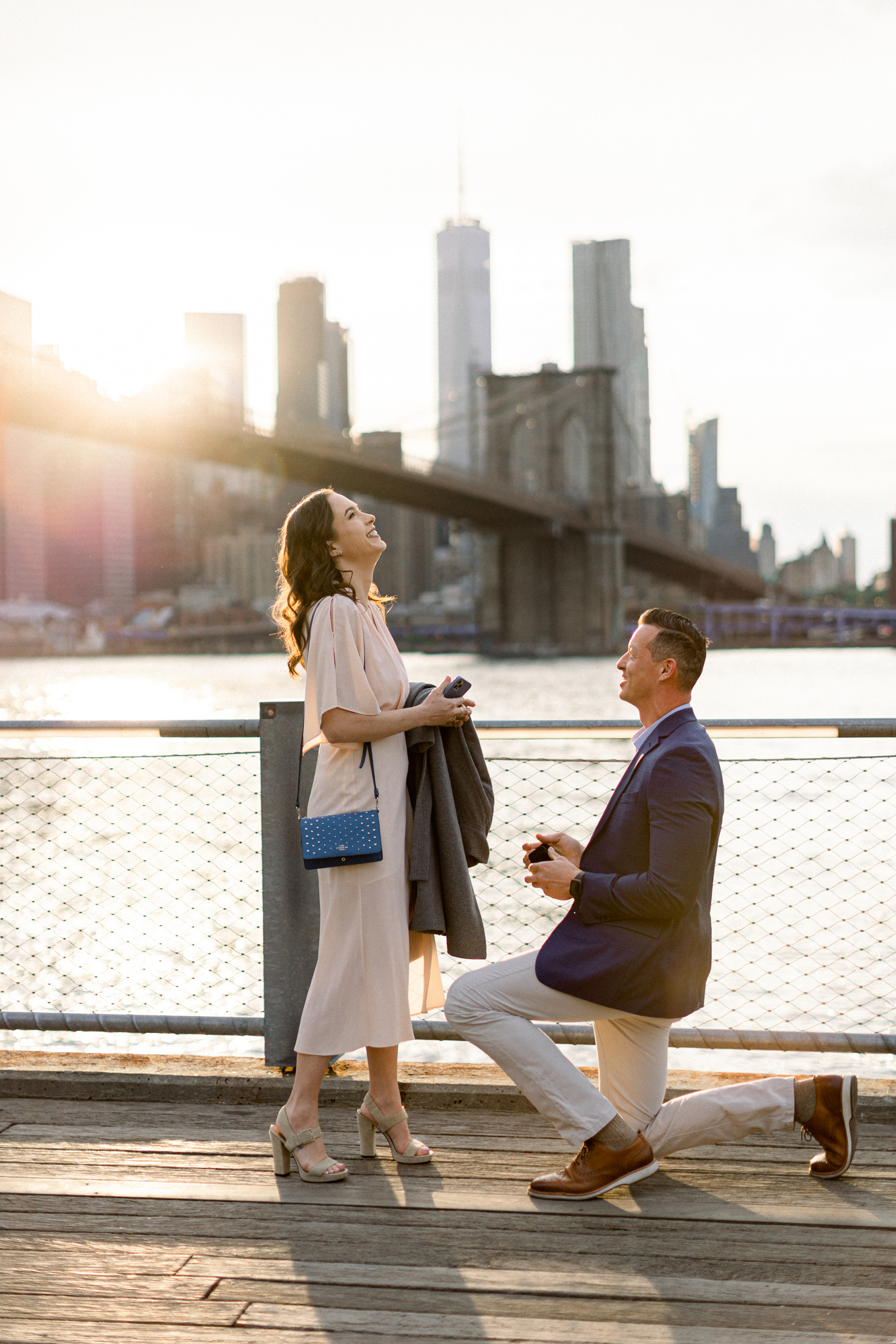 Sensational Brooklyn Proposal Photos Along New York Skyline