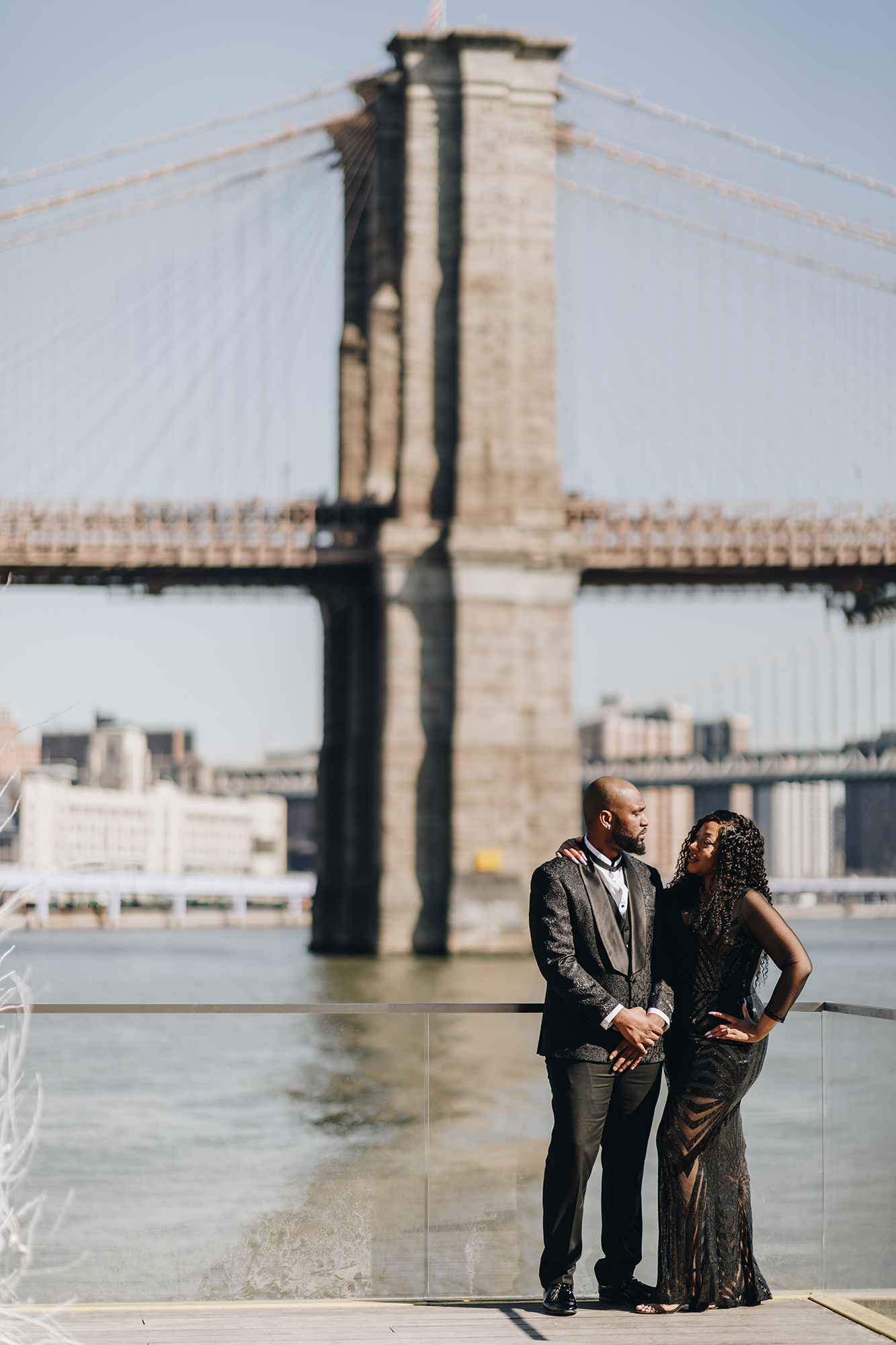 Picturesque Wintery South Street Seaport Engagement Photography