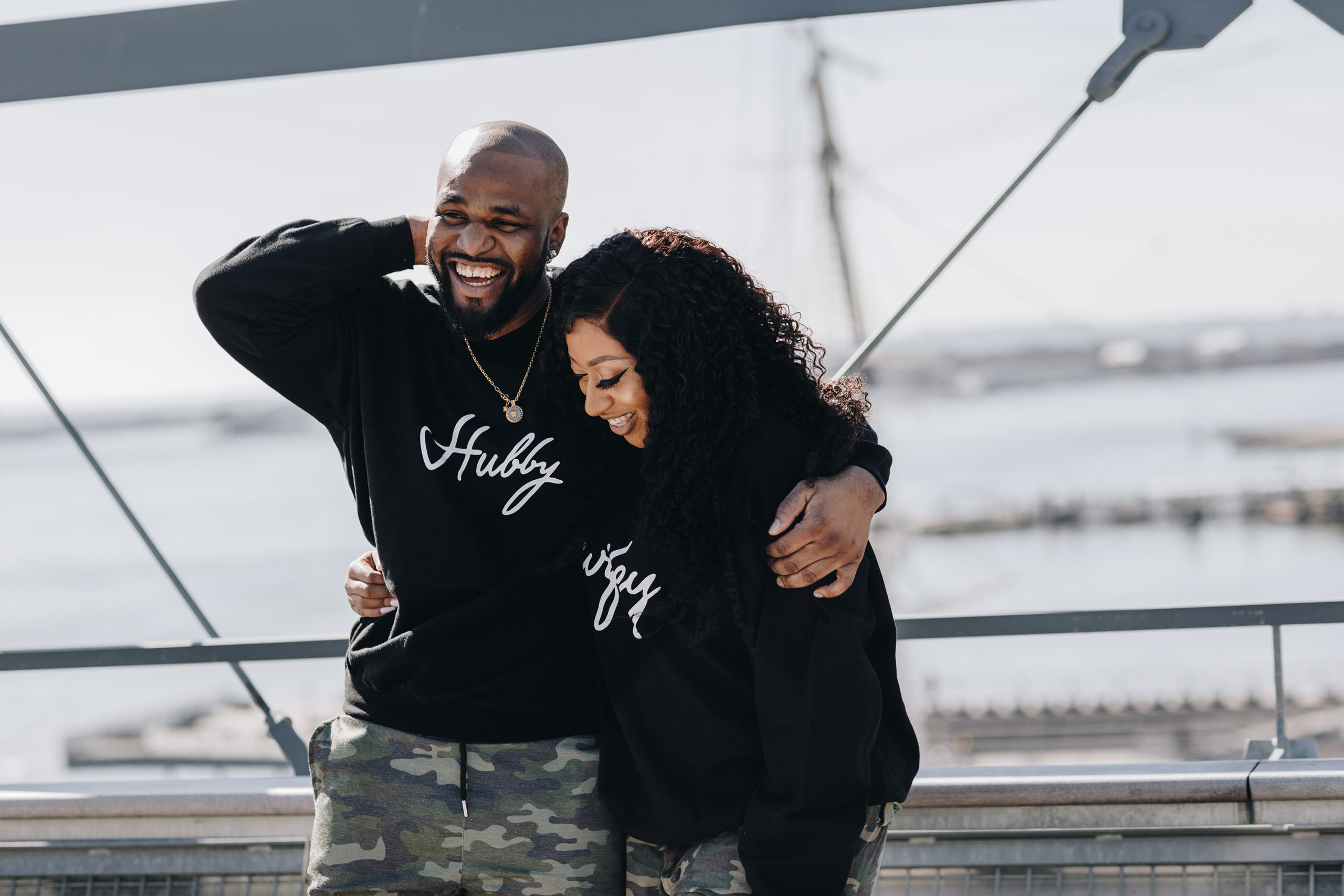 Iconic Wintery South Street Seaport Engagement Photography