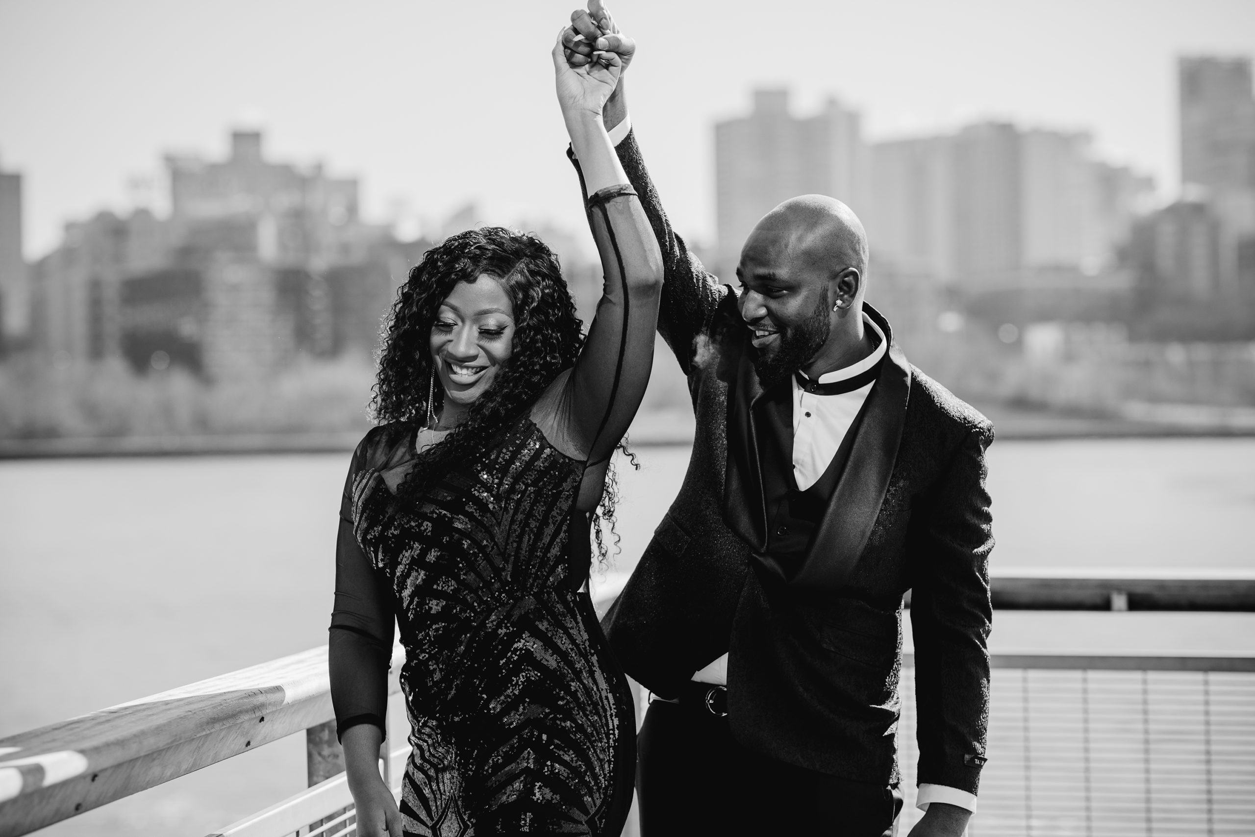 Stunning Wintery South Street Seaport Engagement Photography
