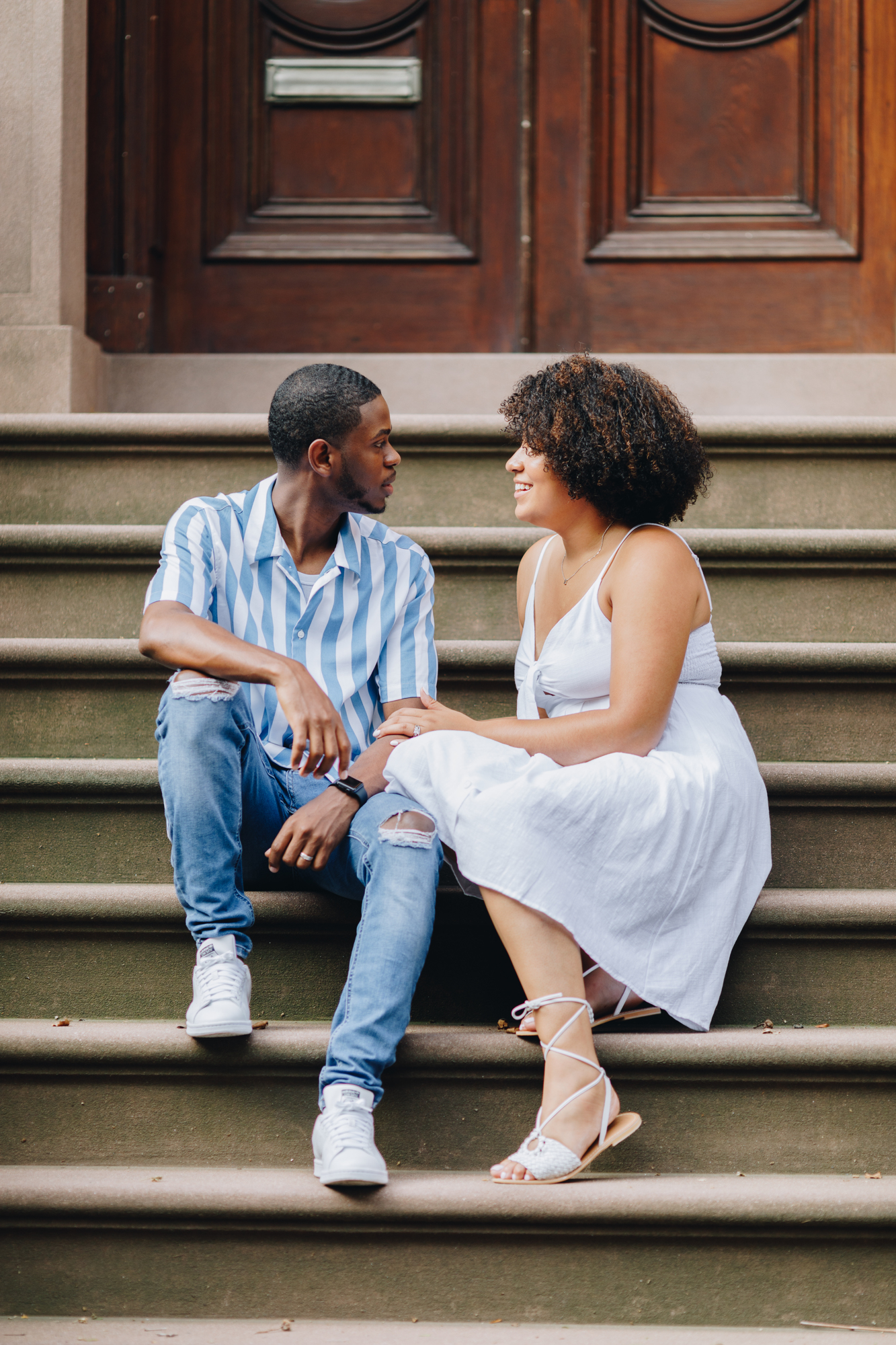 Magical Summer Engagement Photos in Brooklyn Heights