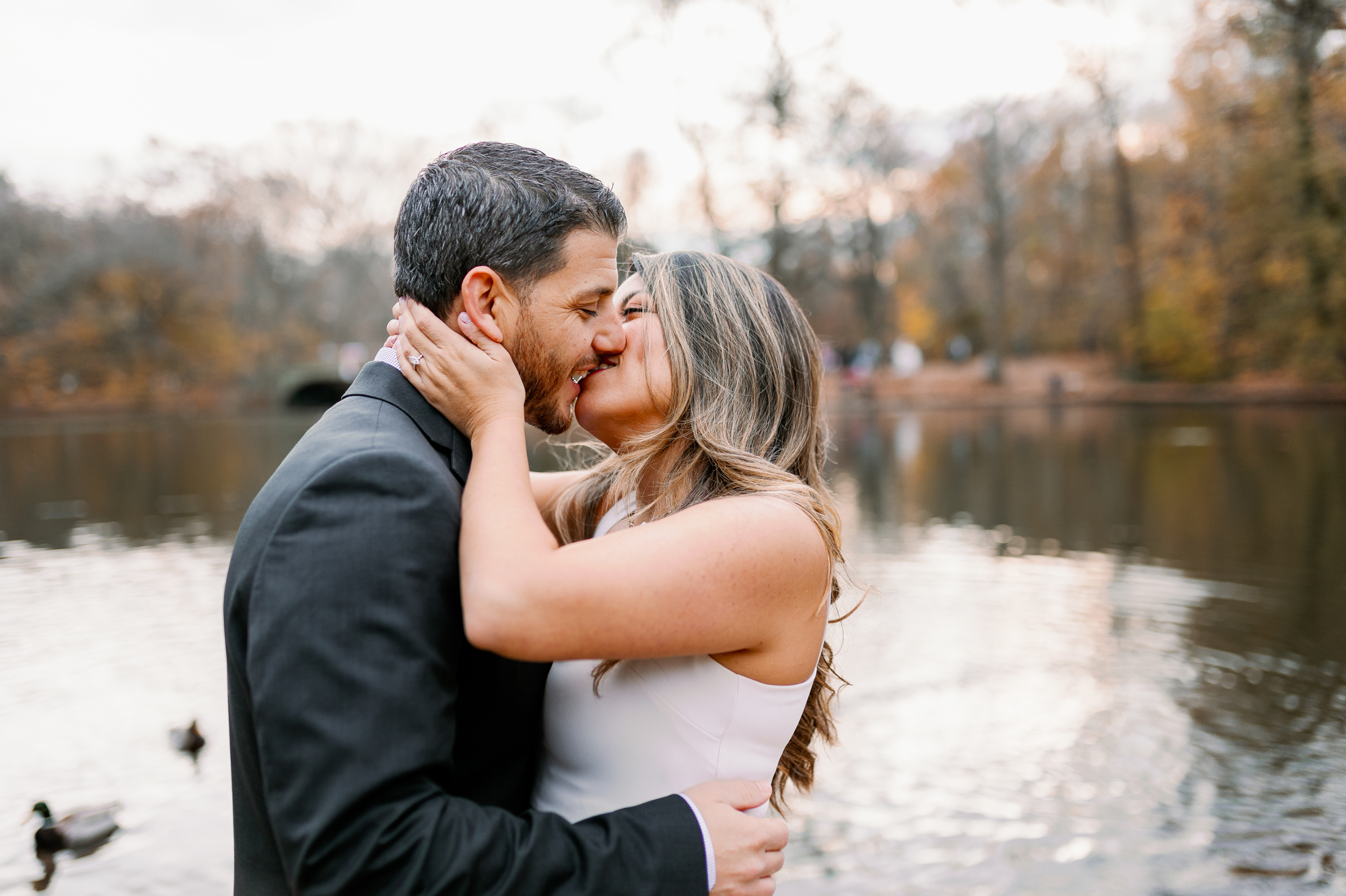 Scenic Fall Brooklyn Engagement Photos at Prospect Park