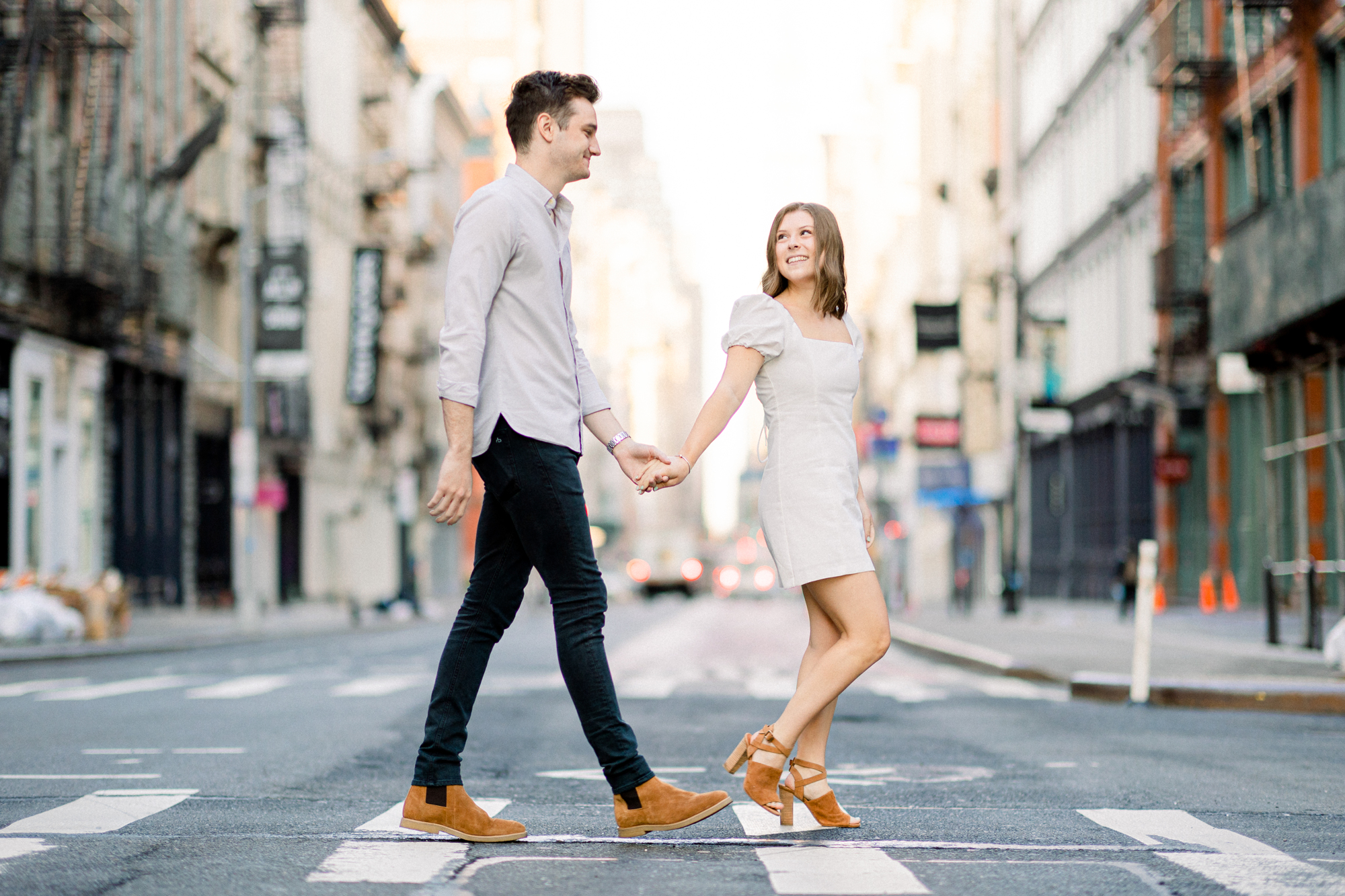 Magical Engagement Photos in Scenic Soho New York