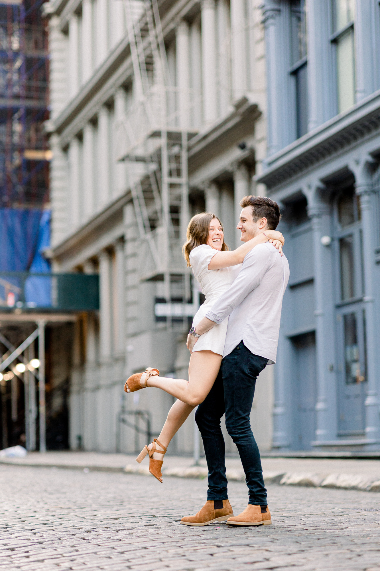 Charming Engagement Photos in Scenic Soho New York