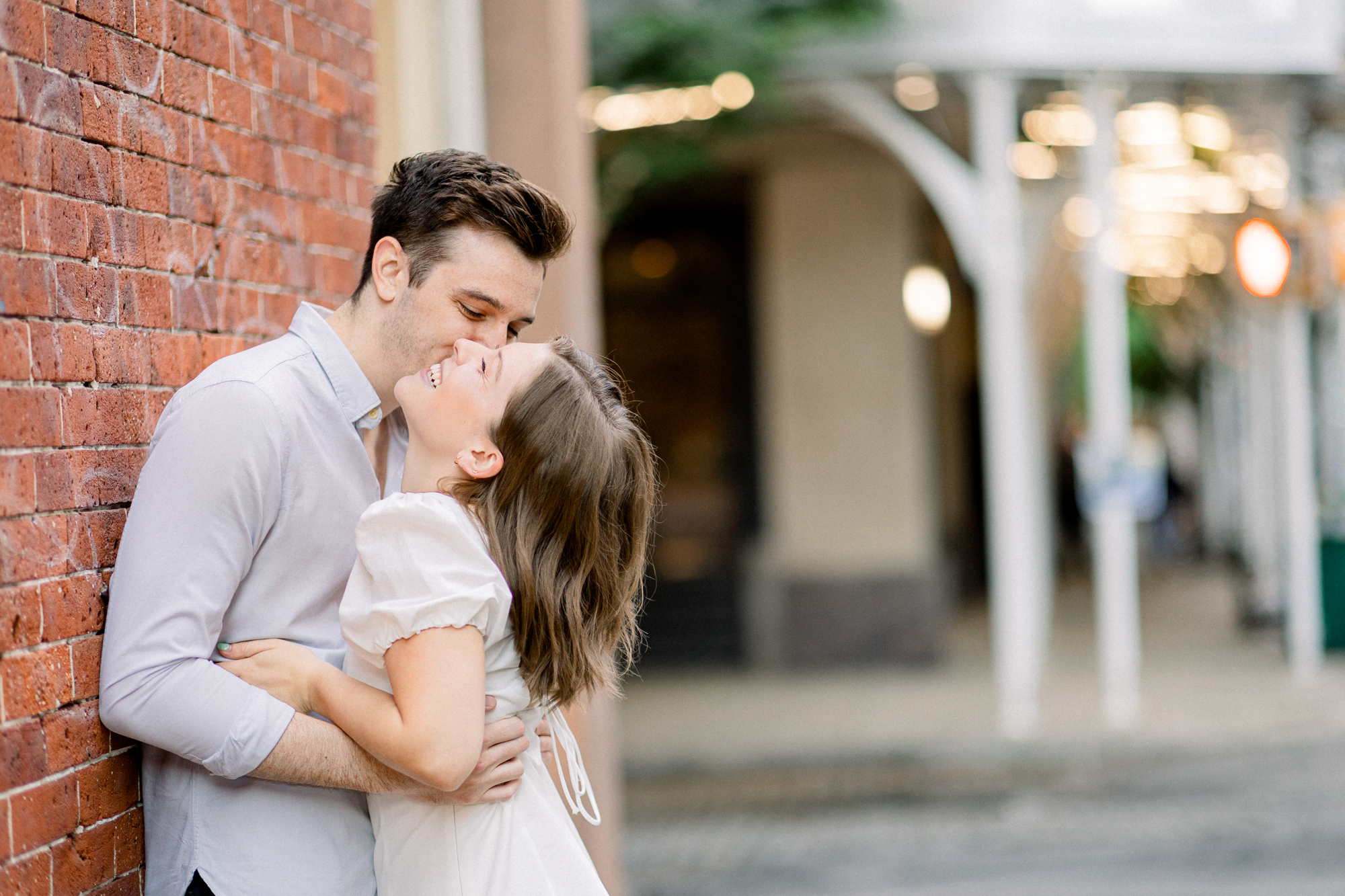 Playful Engagement Photos in Scenic Soho New York