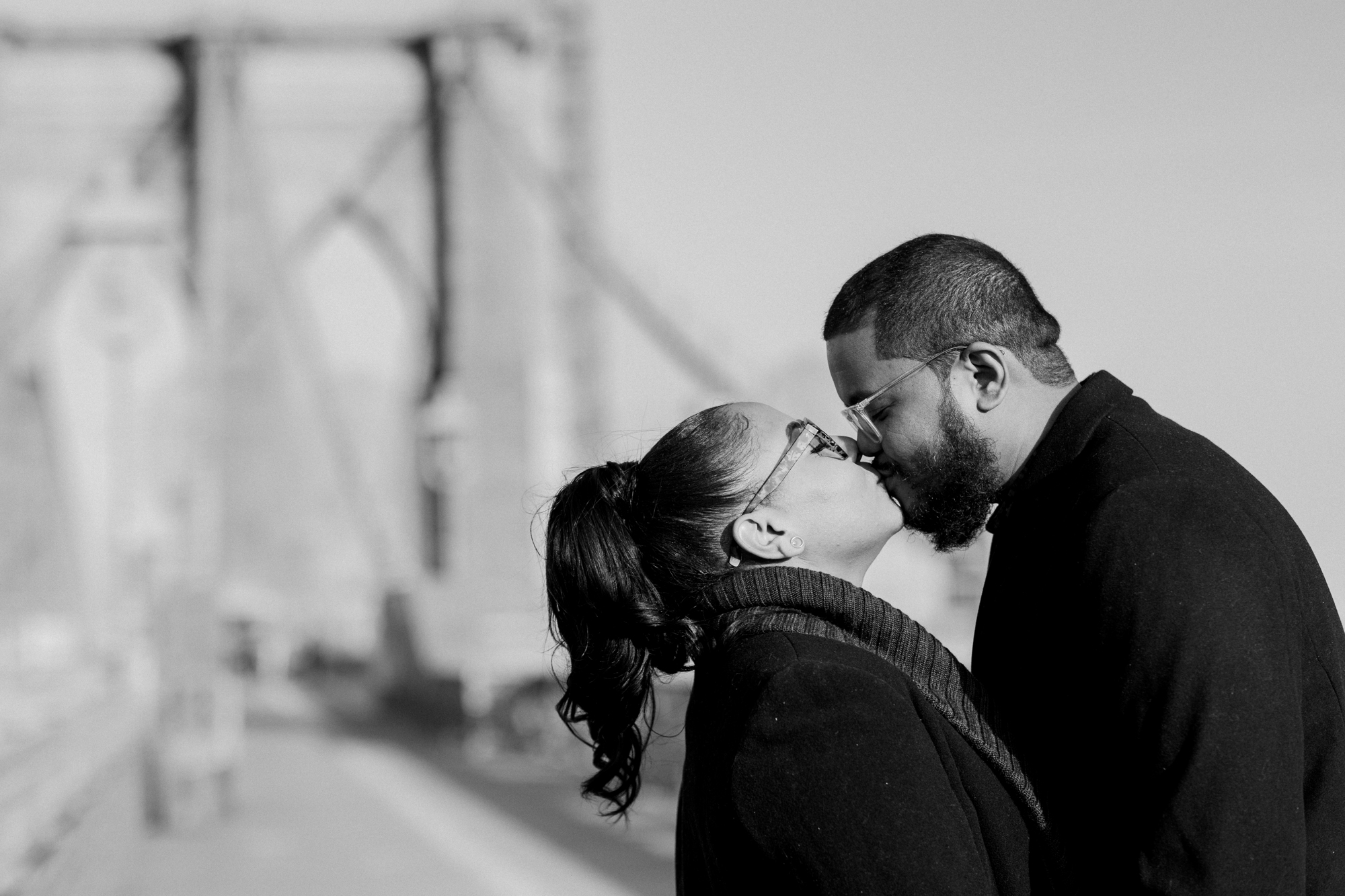 Dreamy Autumn DUMBO Engagement Photography at the Brooklyn Bridge