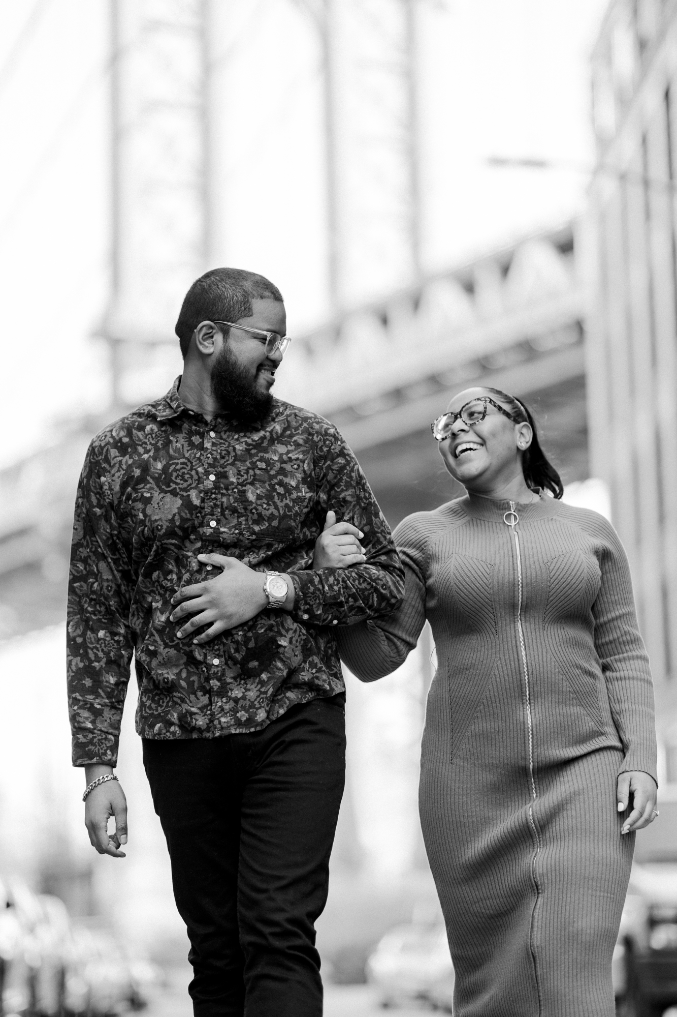 Magical Autumn DUMBO Engagement Photography at the Brooklyn Bridge