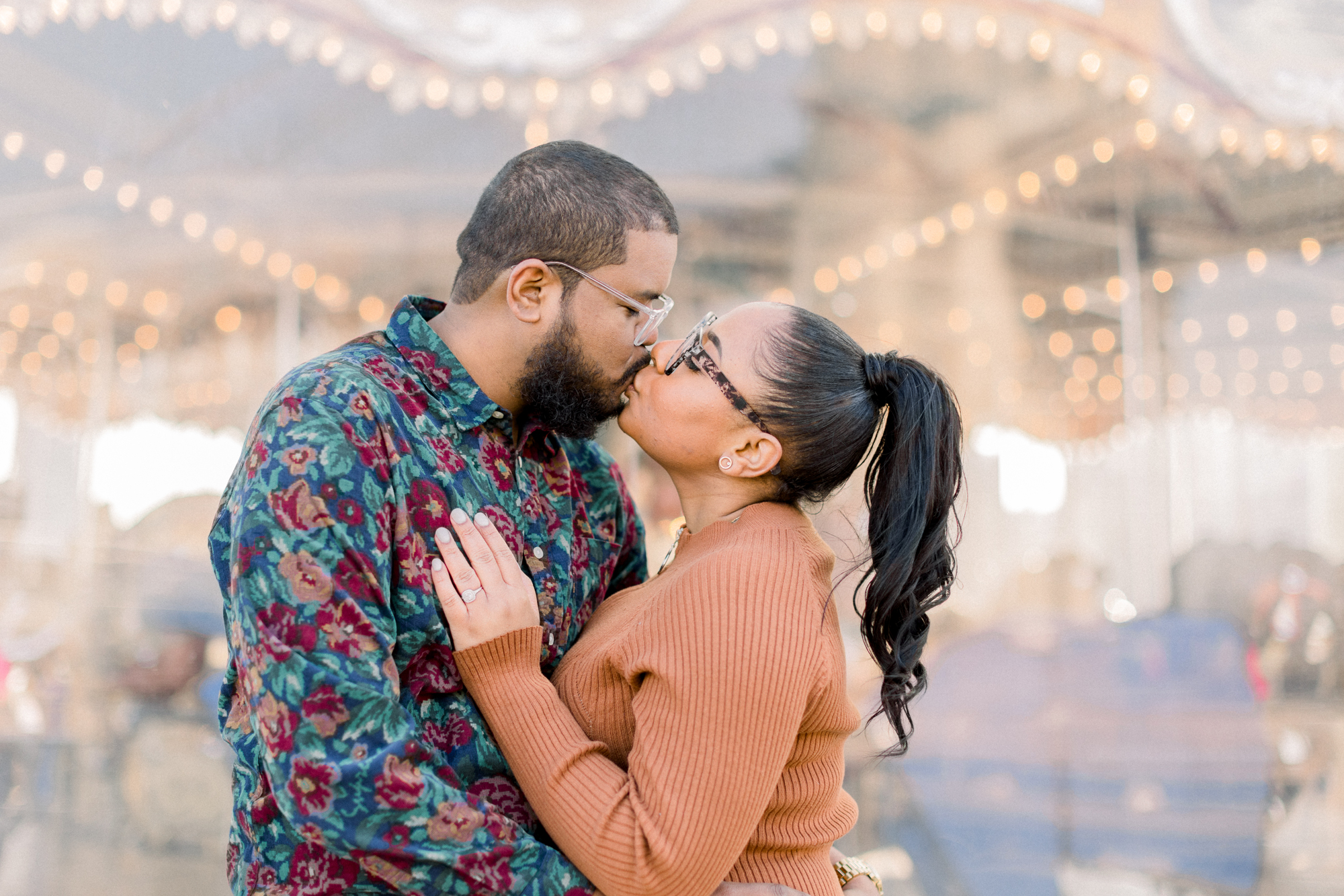 Lovely Autumn DUMBO Engagement Photography at the Brooklyn Bridge