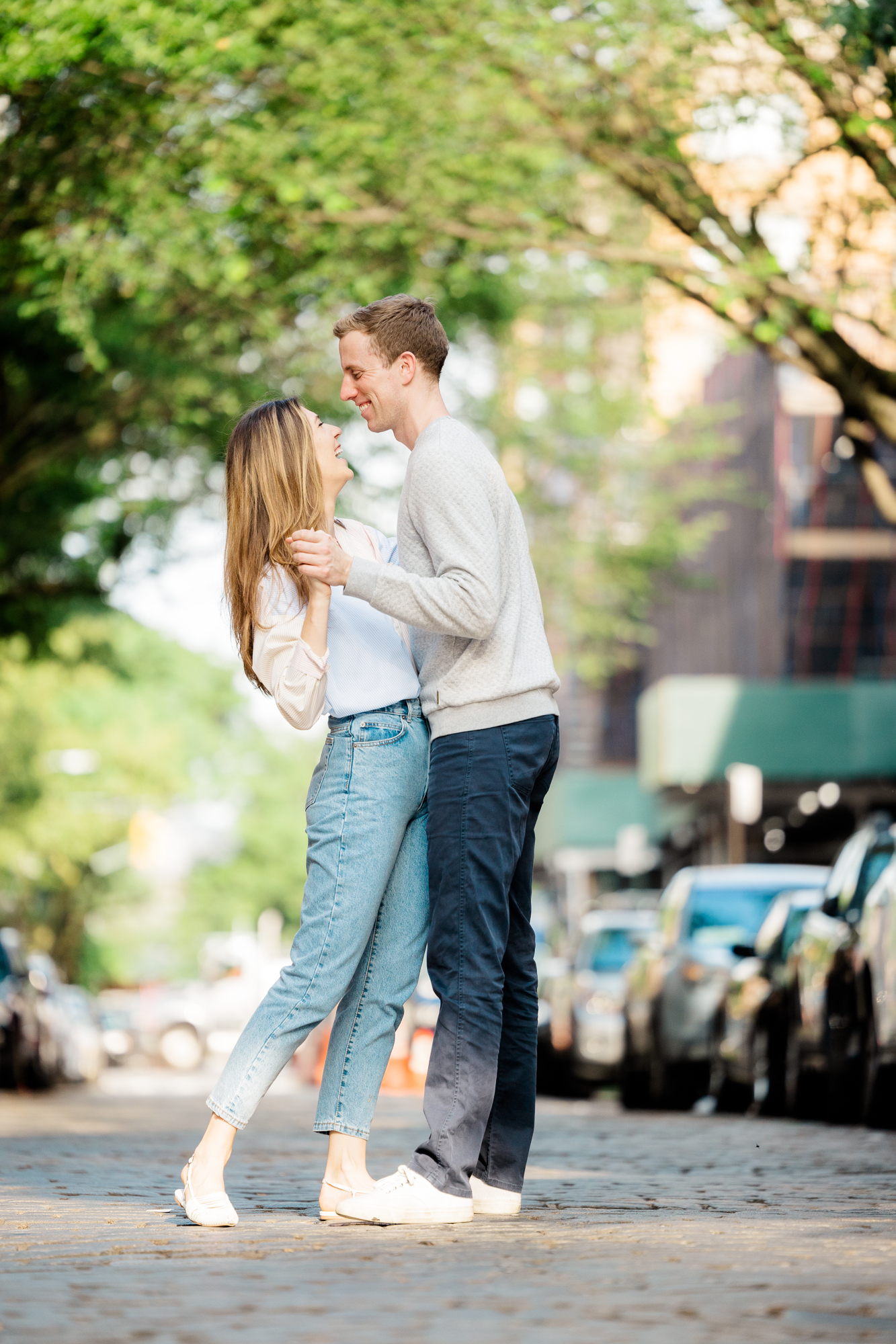 Flawless Summer Engagement Photography in the West Village
