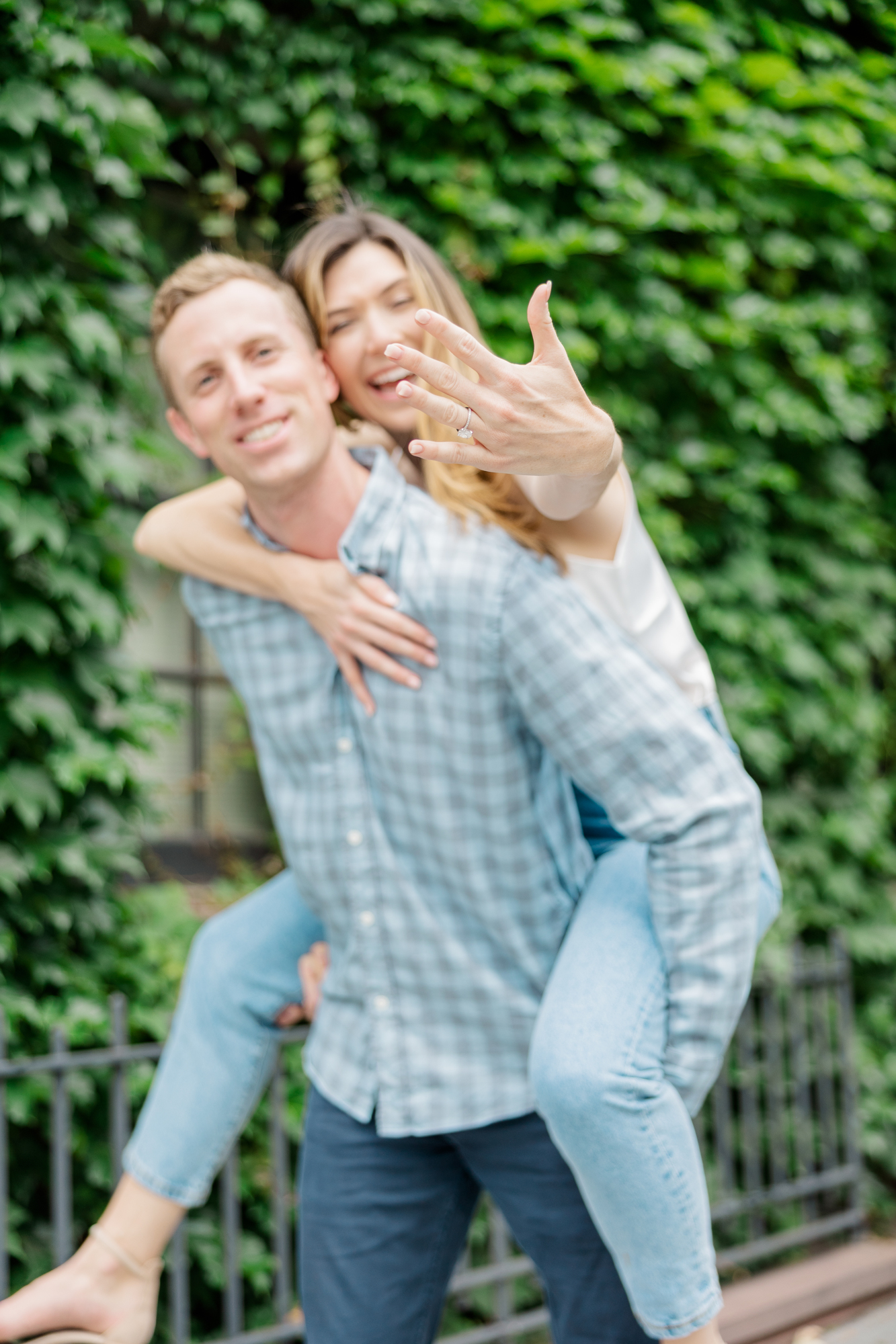 Lively Summer Engagement Photography in the West Village