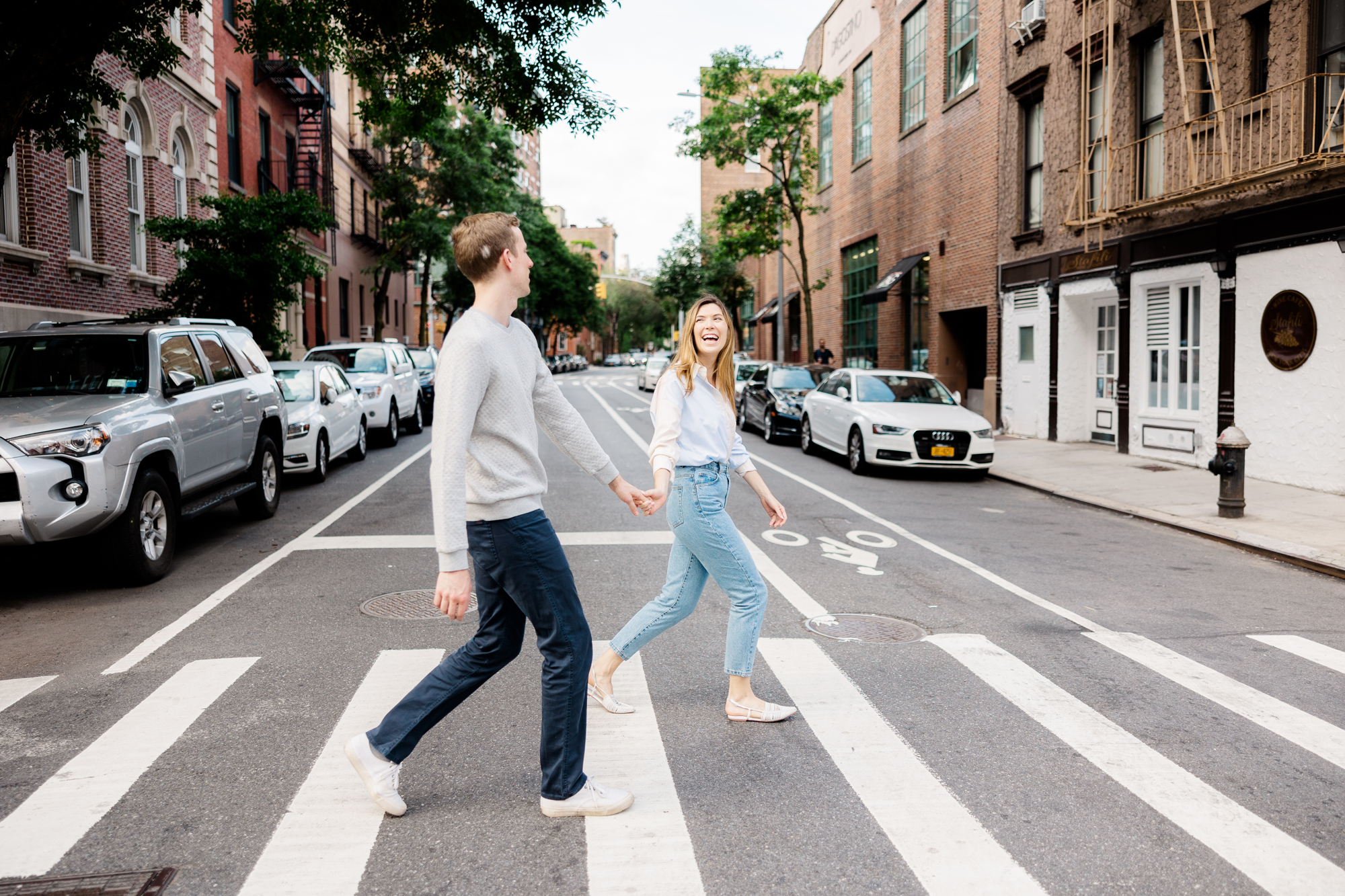 Iconic Summer Engagement Photography in the West Village