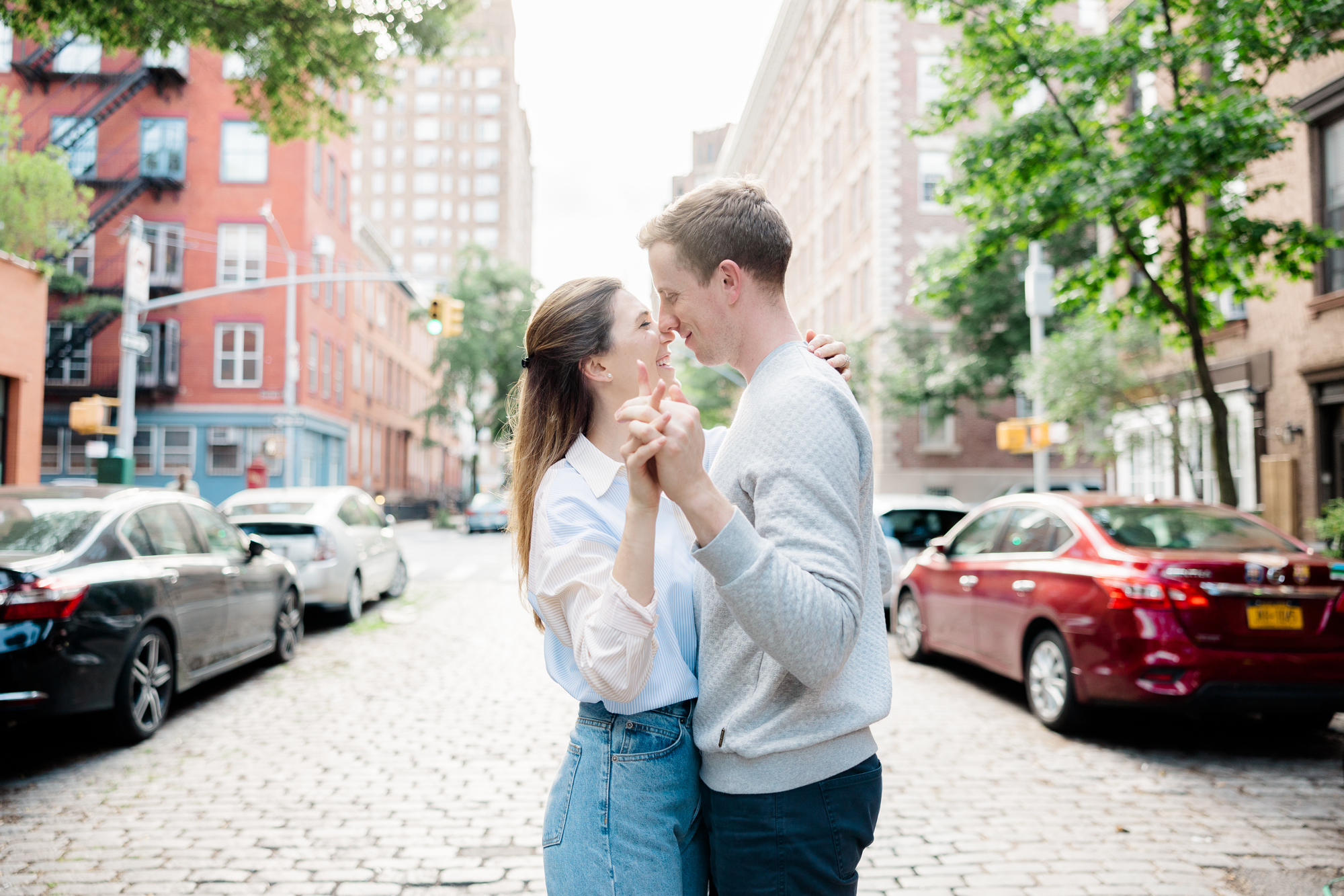 Vibrant Summer Engagement Photography in the West Village