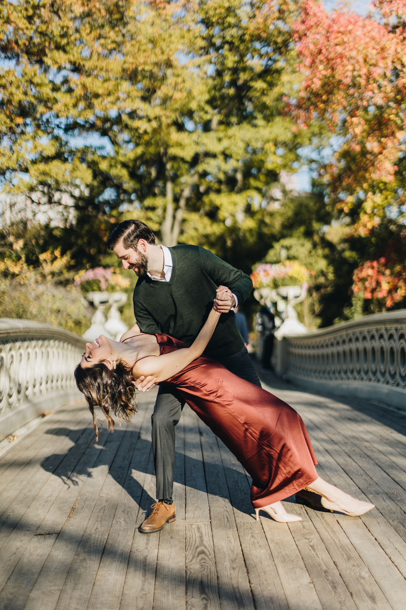 Wonderful Central Park Engagement Photos in Fall