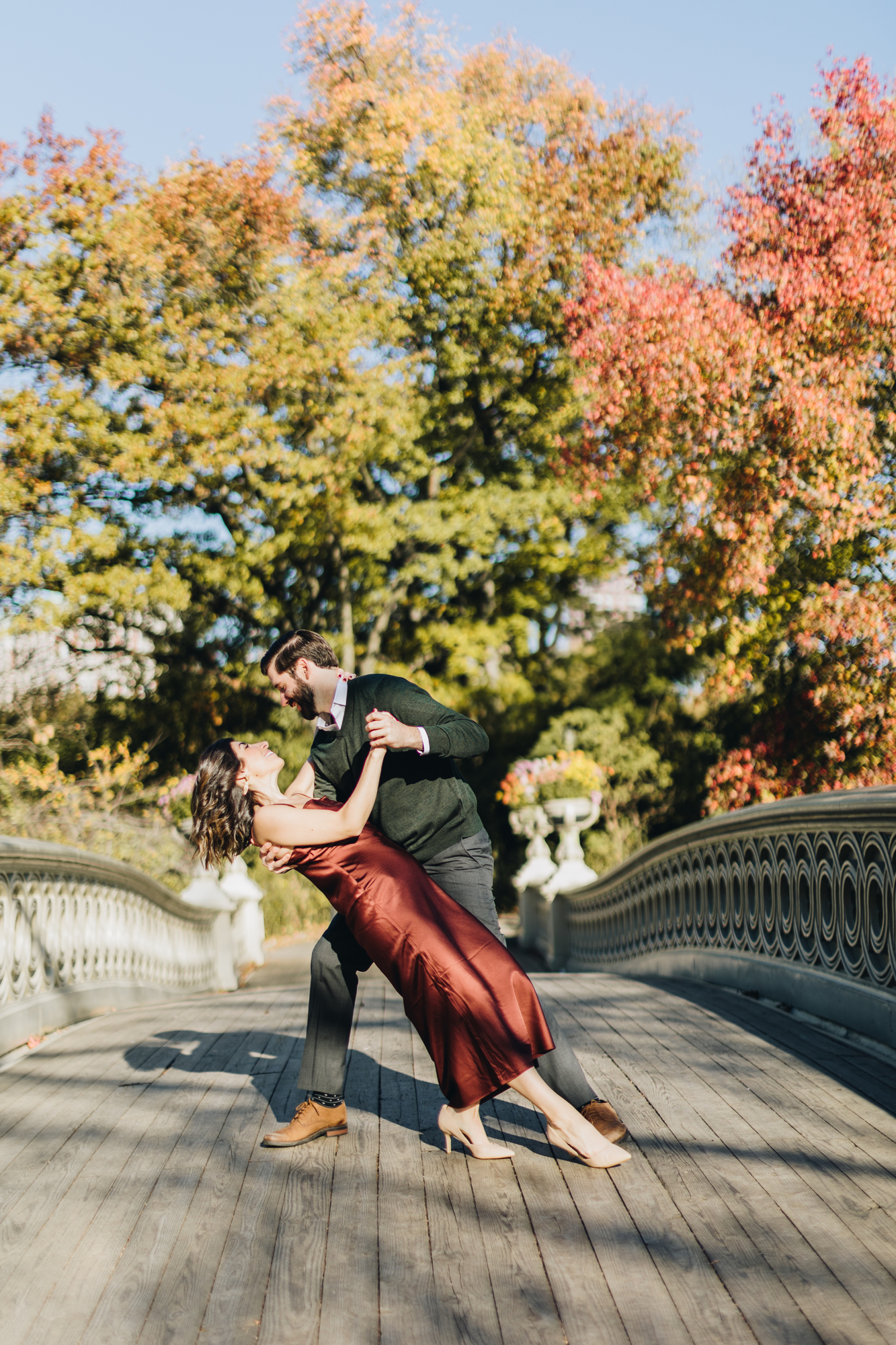 Incredible Central Park Engagement Photos in Fall