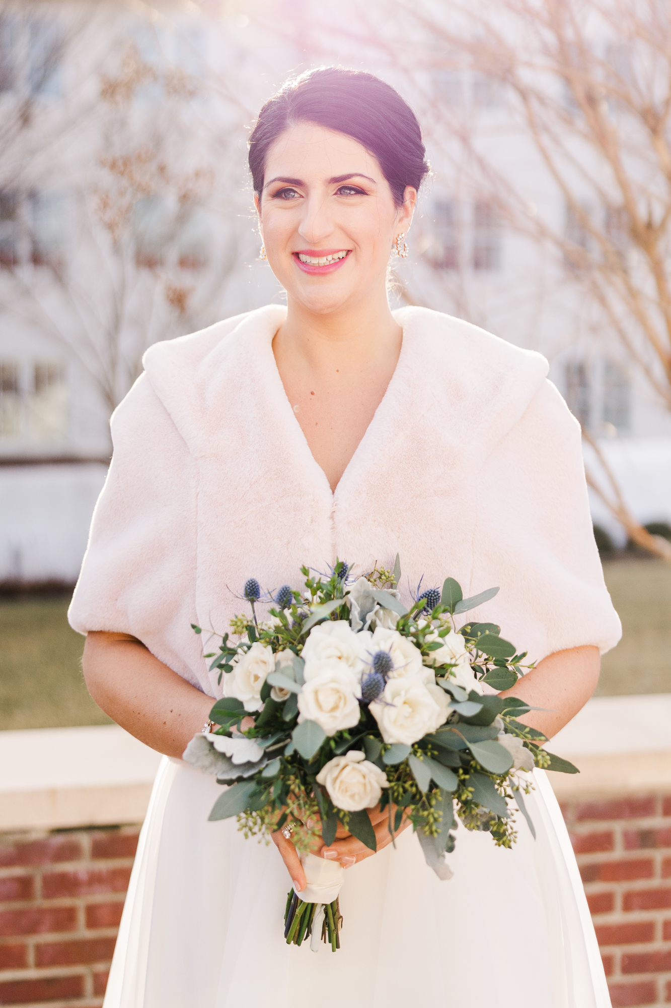 Beautiful Winter Blue Bell, PA Wedding Photography at Normandy Farm