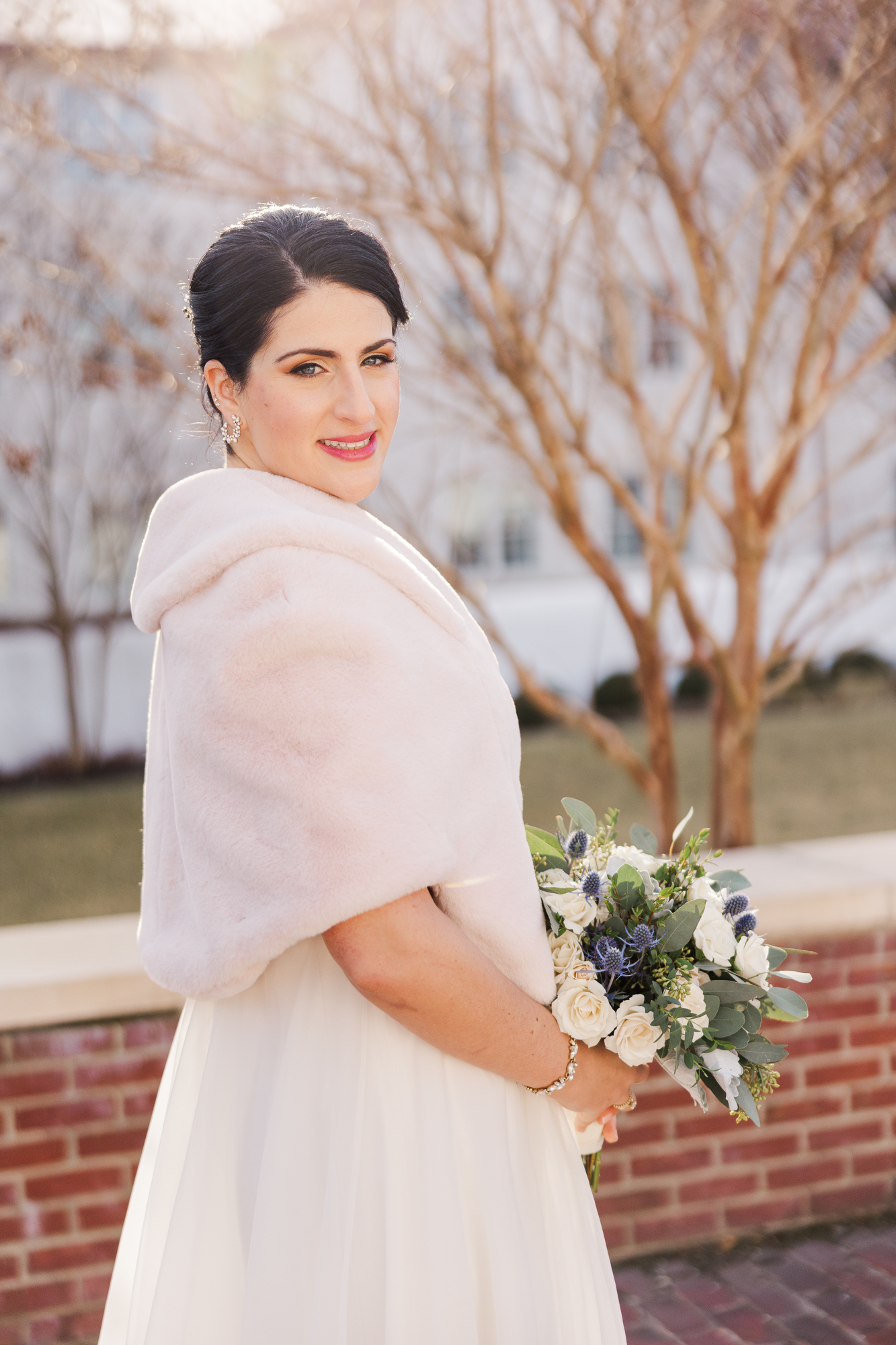 Stunning Winter Blue Bell, PA Wedding Photography at Normandy Farm