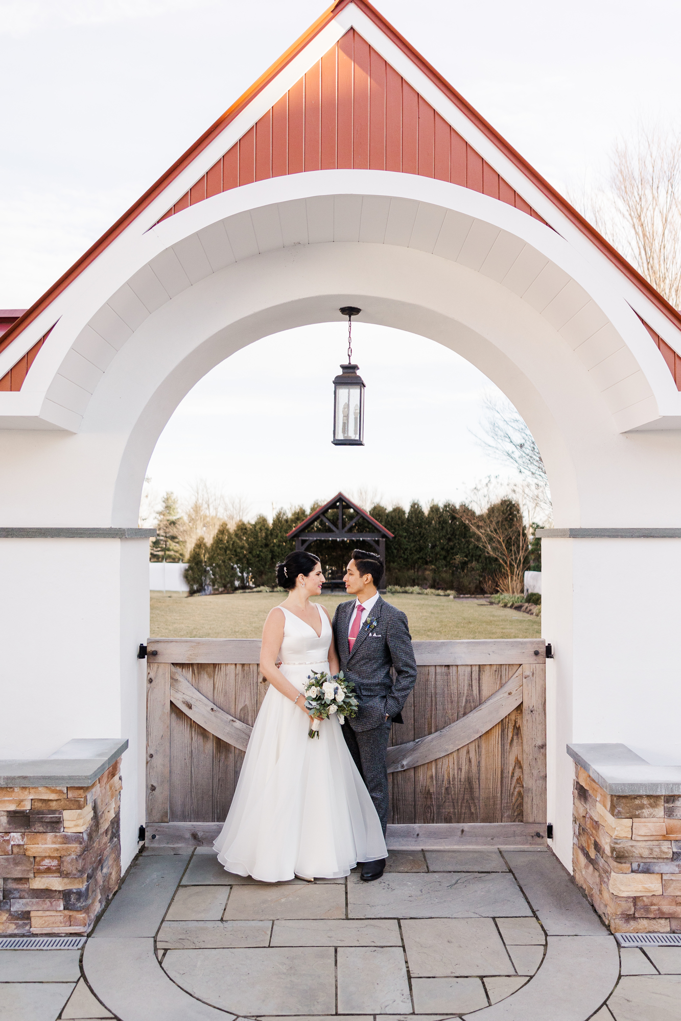 Breathtaking Winter Blue Bell, PA Wedding Photography at Normandy Farm