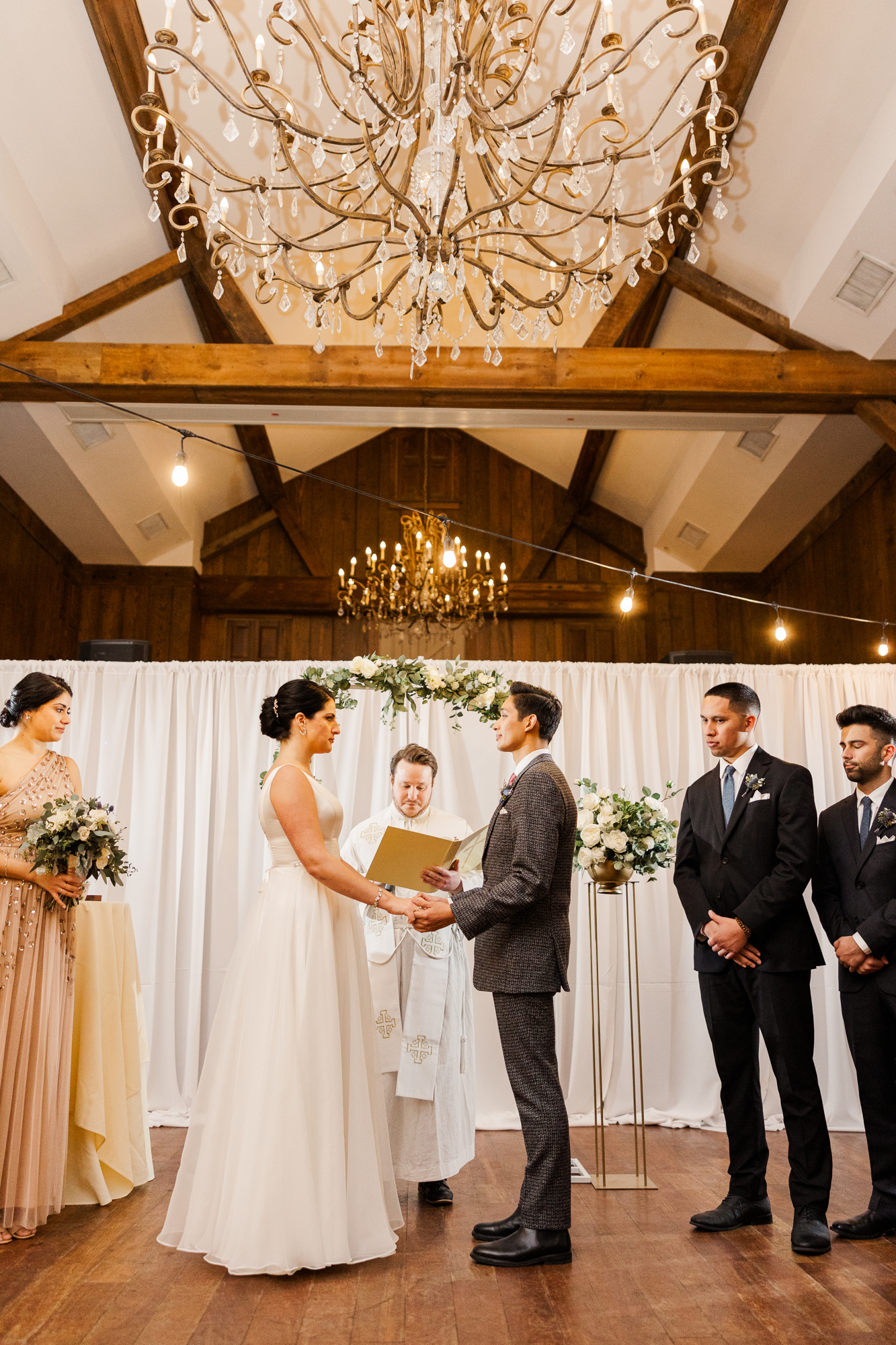 Flawless Normandy Farm Wedding Photos in Wintery Blue Bell, PA