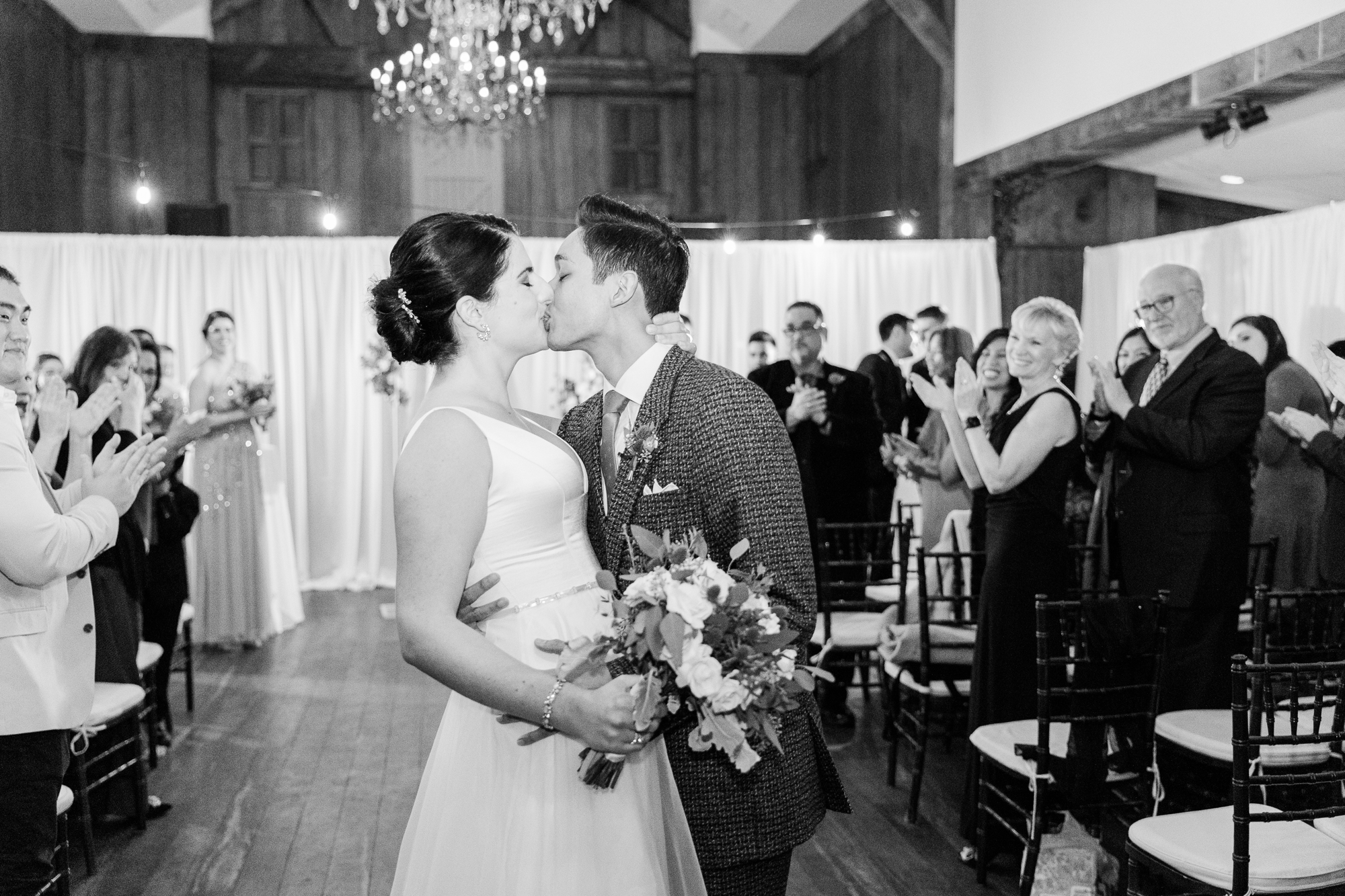 Perfect Normandy Farm Wedding Photos in Wintery Blue Bell, PA