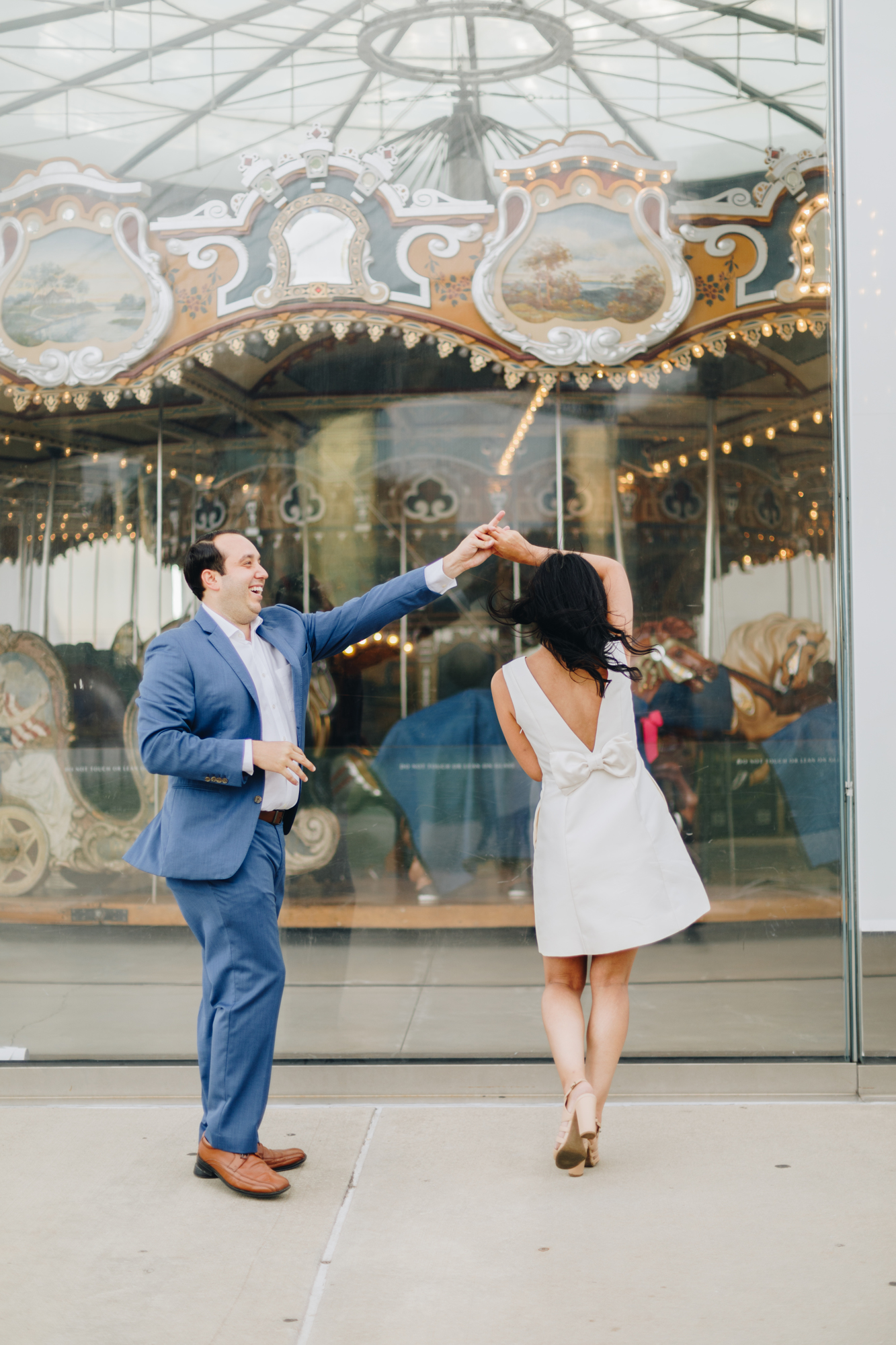 Charming Engagement Shoot at New York's Brooklyn Bridge Park