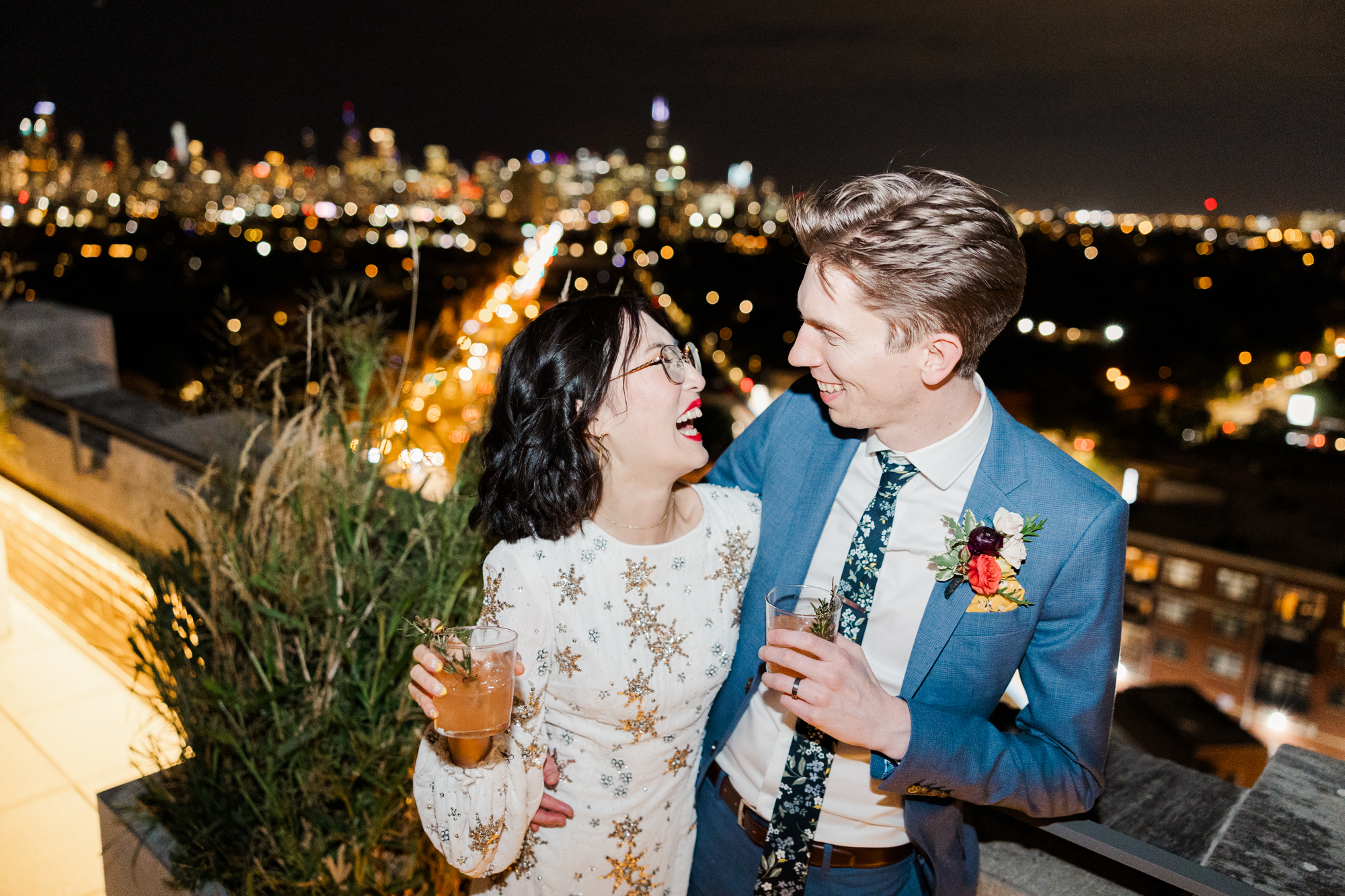 Picturesque Chicago Micro Wedding Photos at Wicker Park Inn in Fall