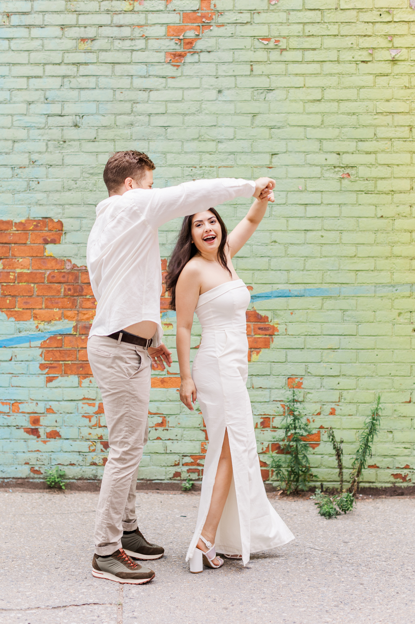 Charming Engagement Photography on the Brooklyn Bridge