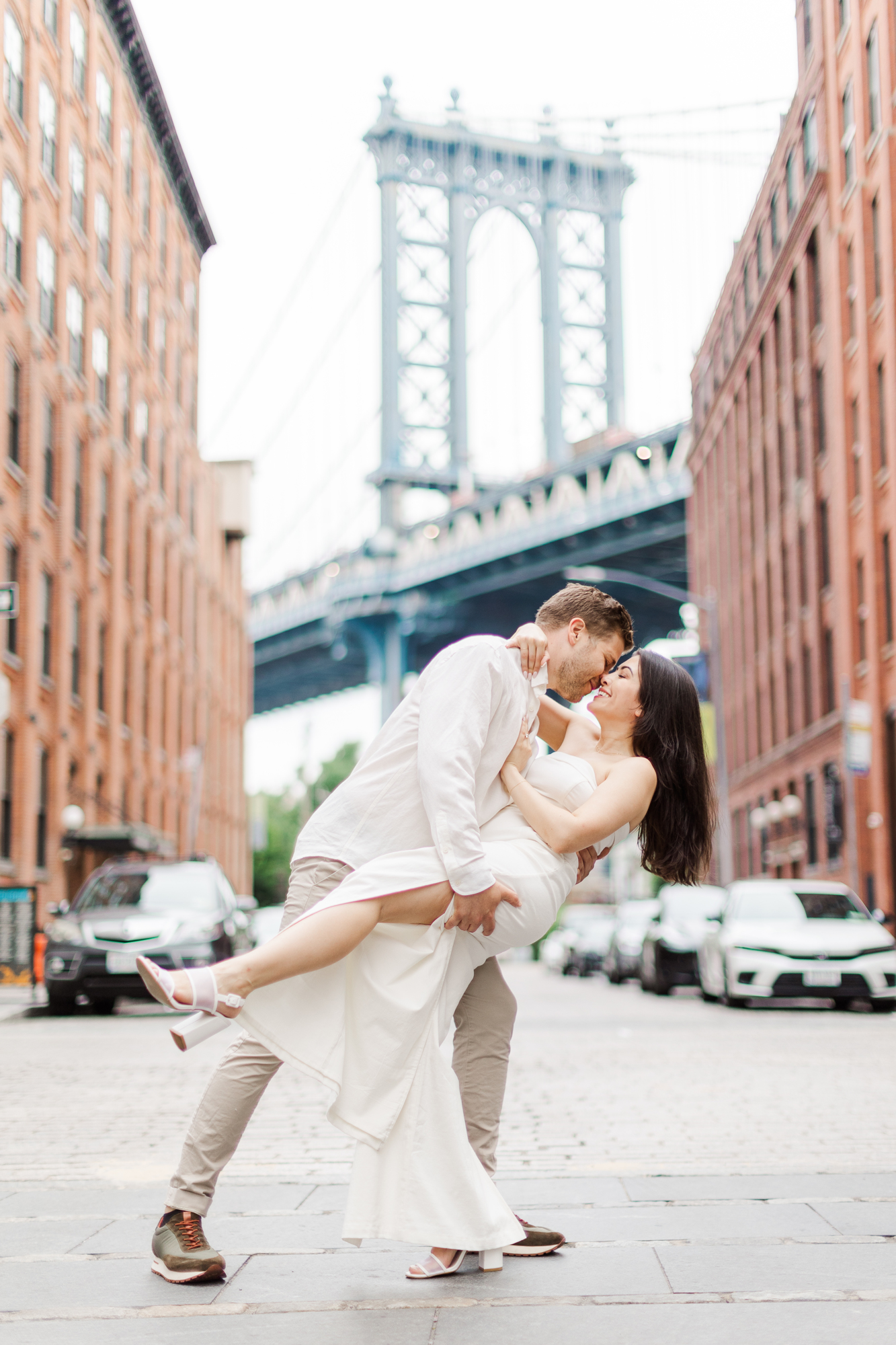 Flawless Engagement Photography on the Brooklyn Bridge