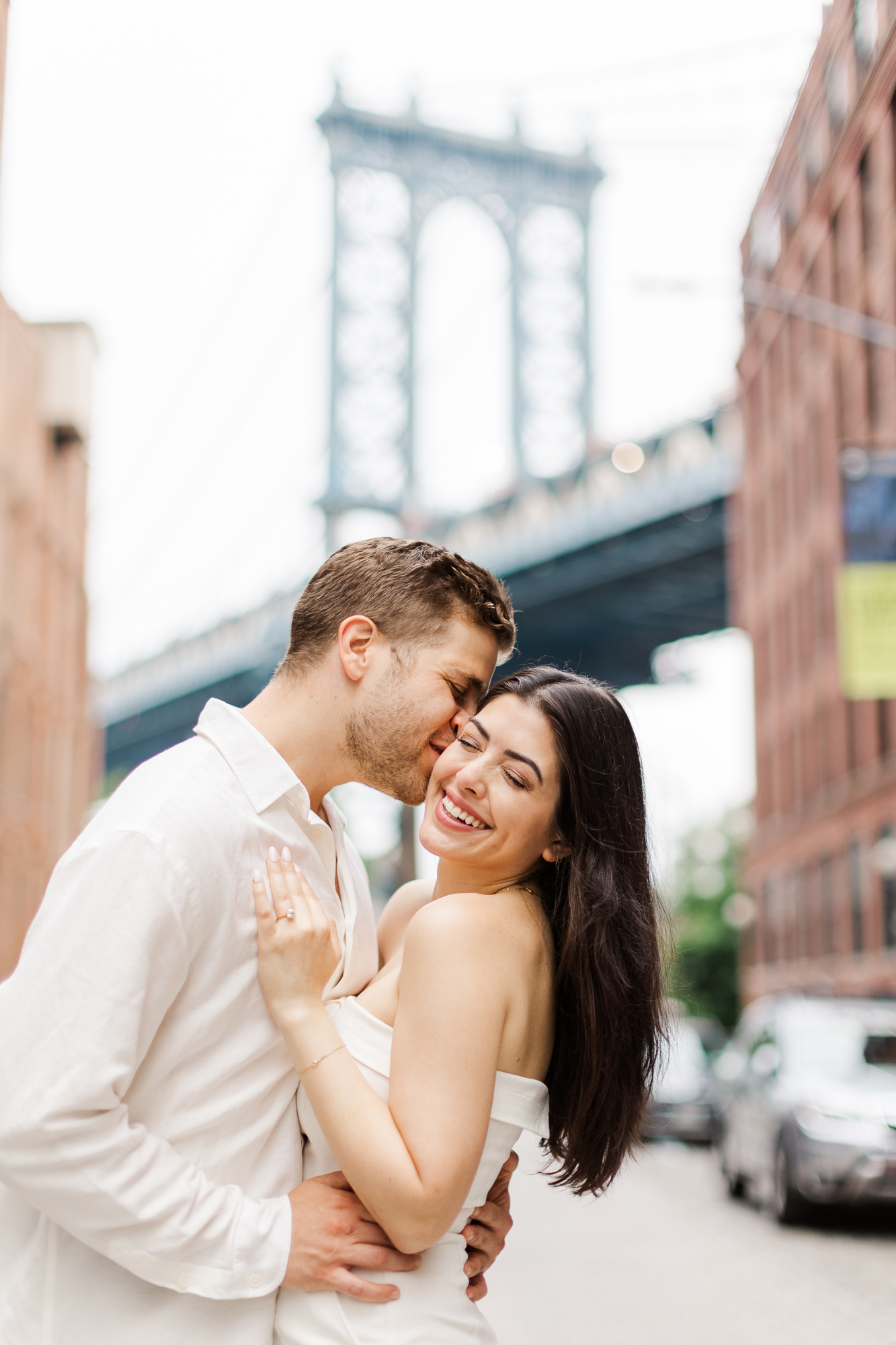 Beautiful Engagement Photography on the Brooklyn Bridge