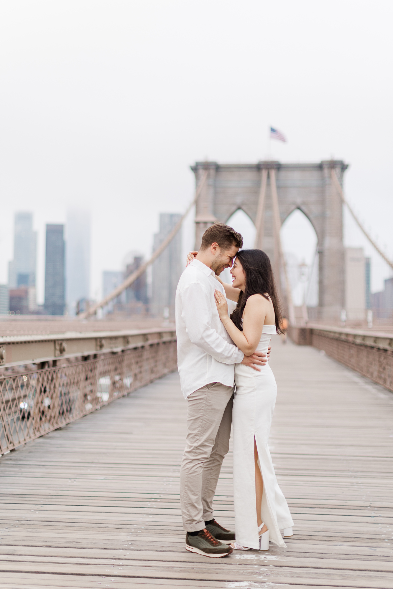 Awesome Engagement Photography on the Brooklyn Bridge