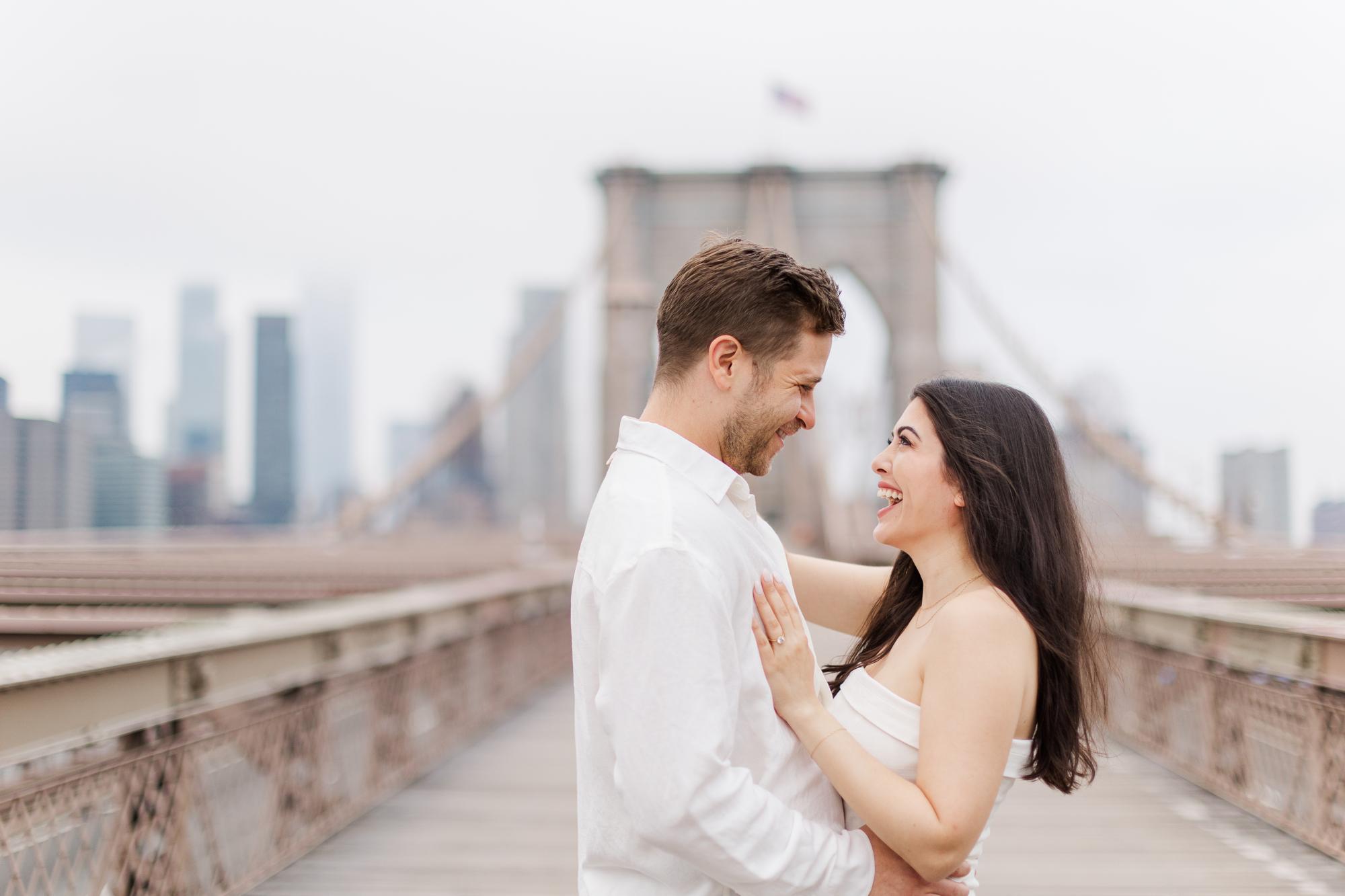 Amazing Engagement Photography on the Brooklyn Bridge