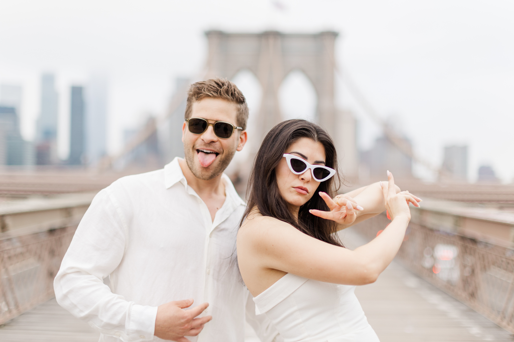Terrific Engagement Photography on the Brooklyn Bridge