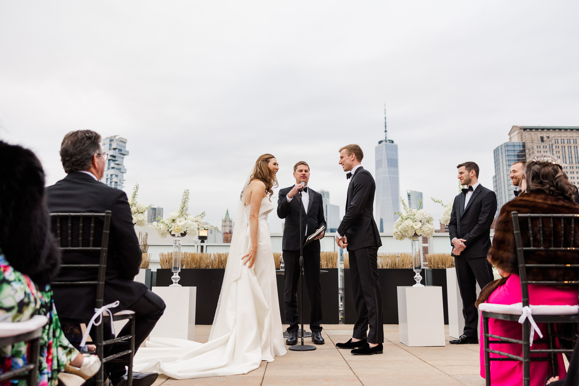 Sensational Tribeca Rooftop Springtime Wedding