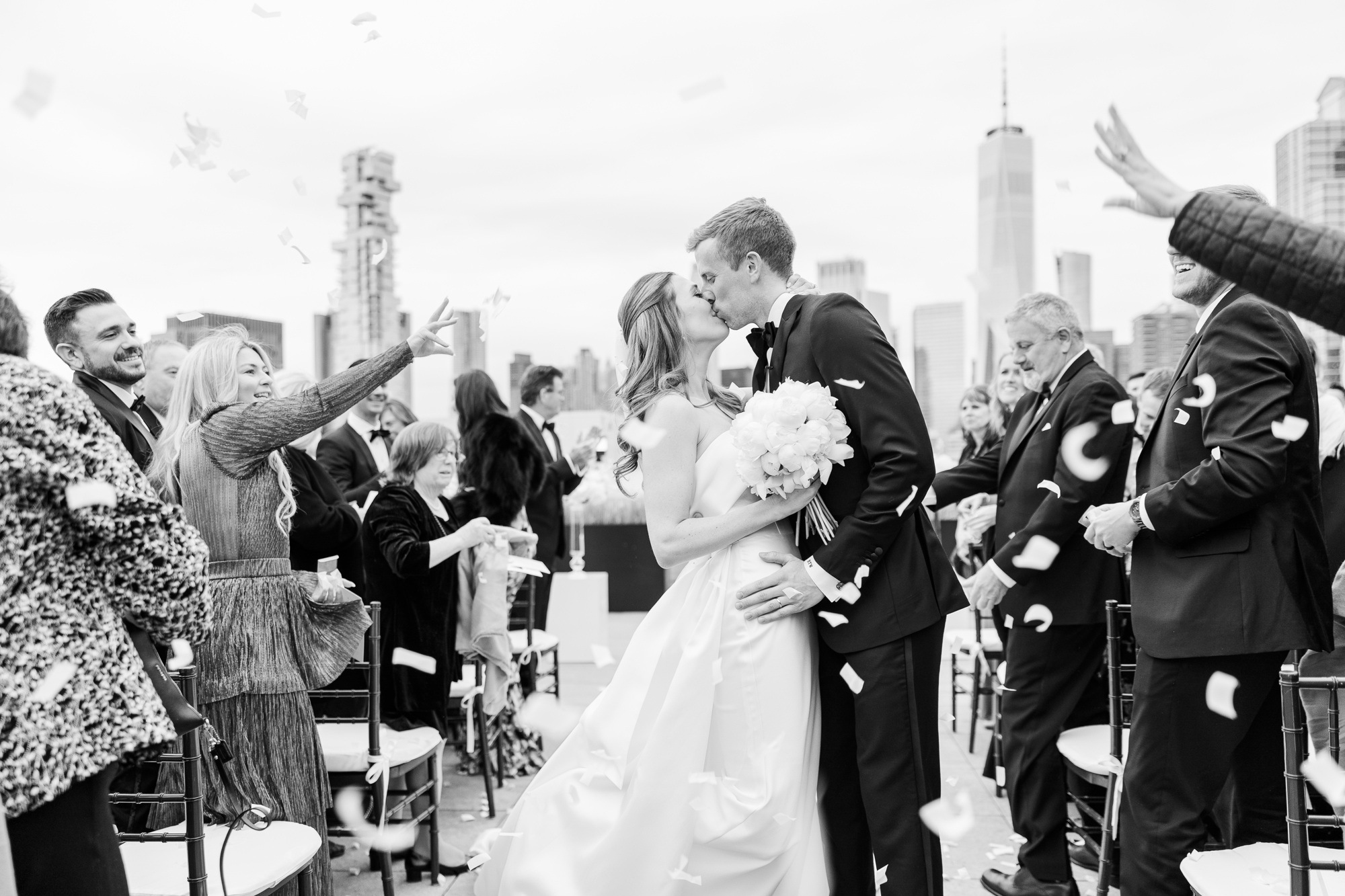 Fabulous Tribeca Rooftop Springtime Wedding
