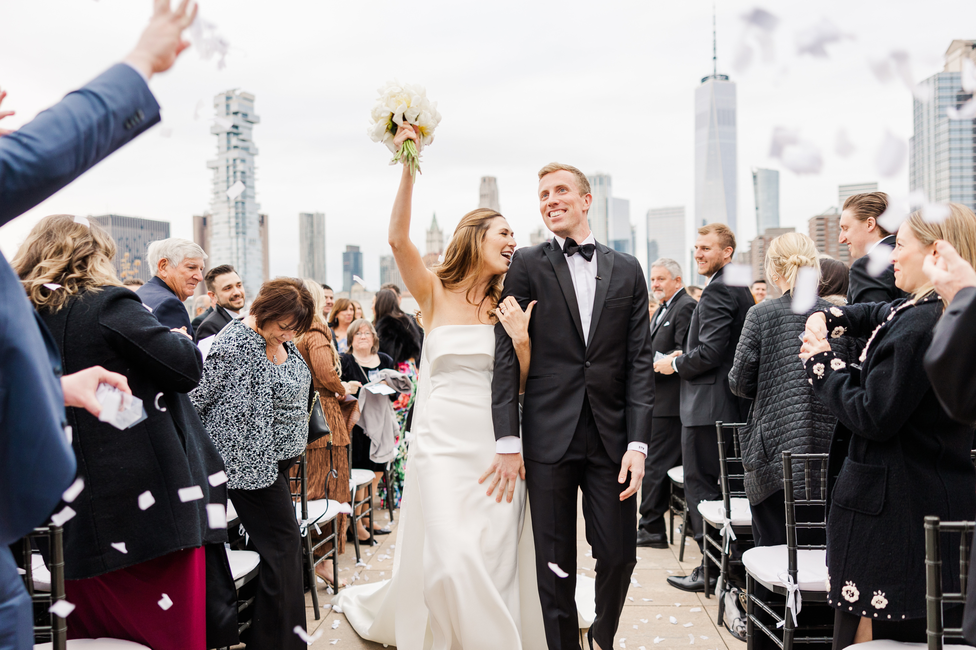 Flawless Tribeca Rooftop Springtime Wedding