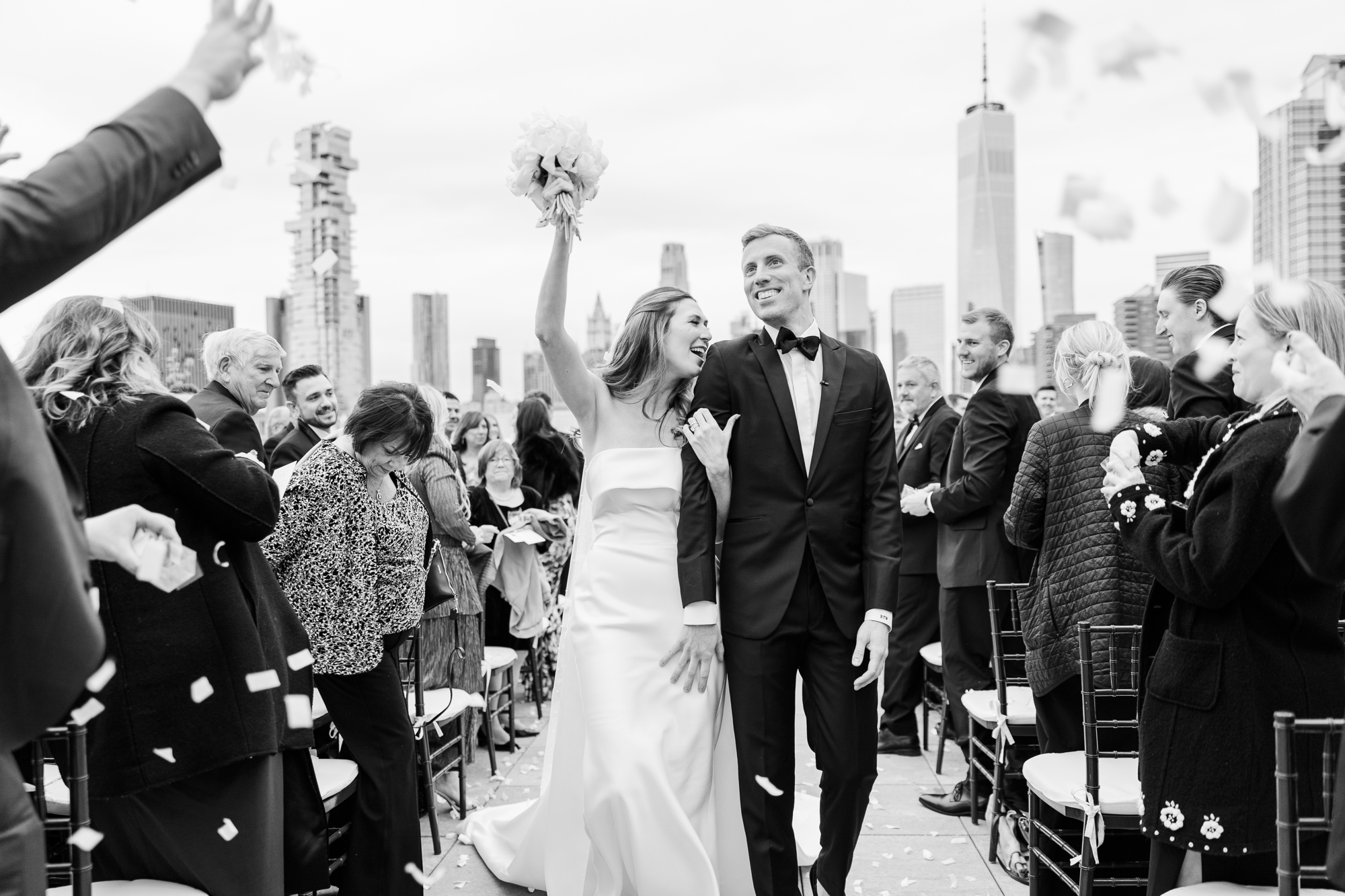 Breath-Taking Tribeca Rooftop Springtime Wedding