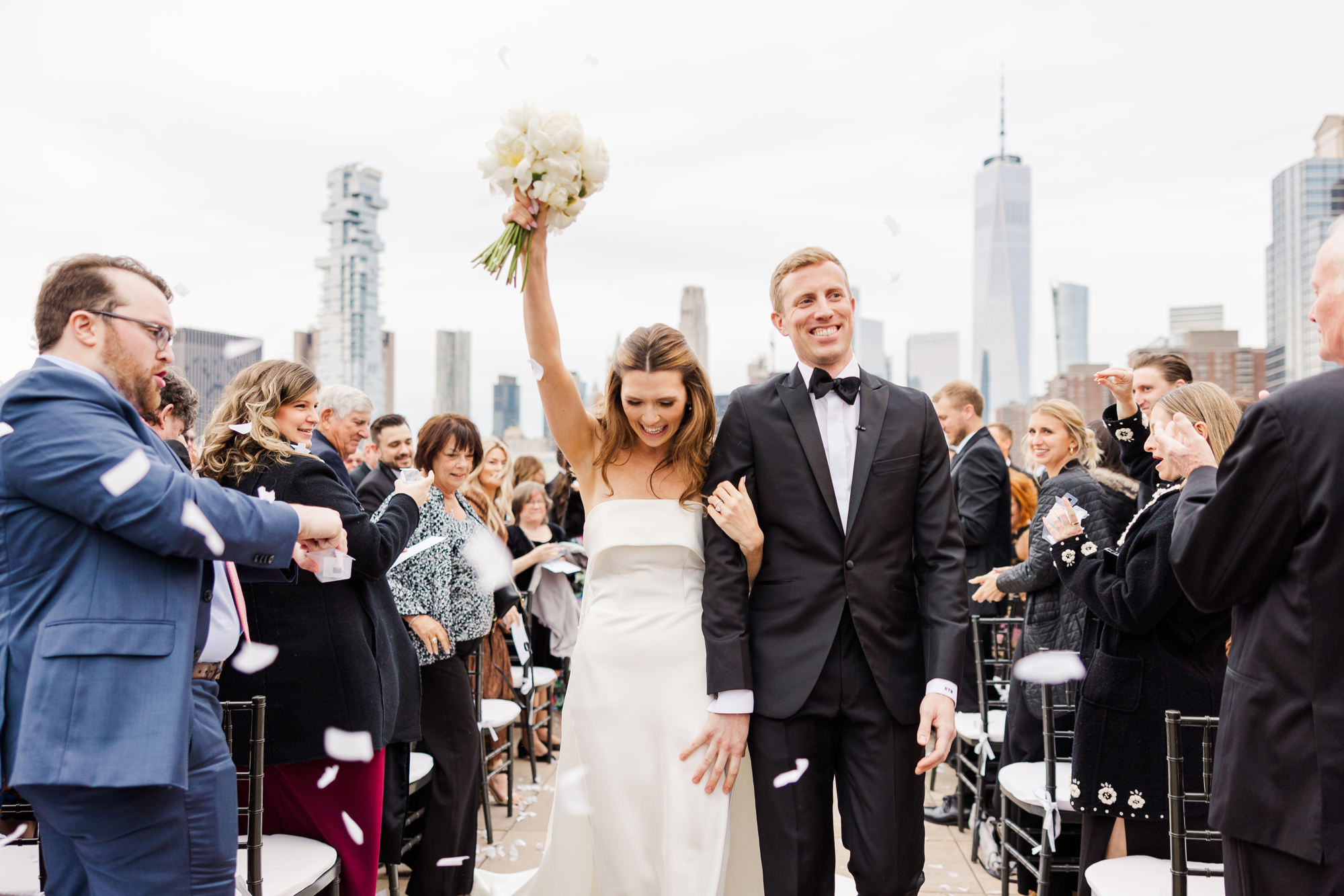 Unique Tribeca Rooftop Springtime Wedding