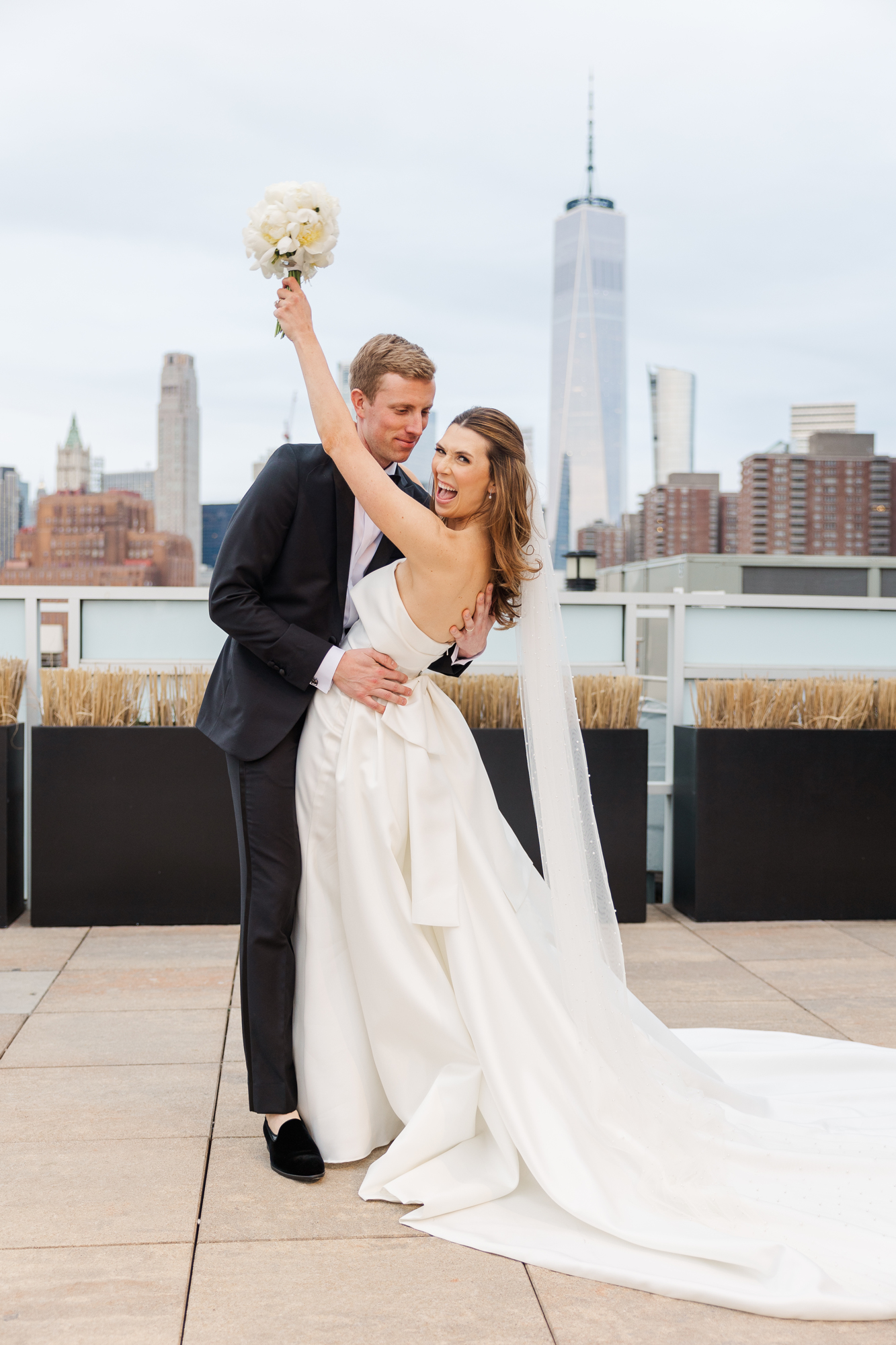 Magical Tribeca Rooftop Springtime Wedding