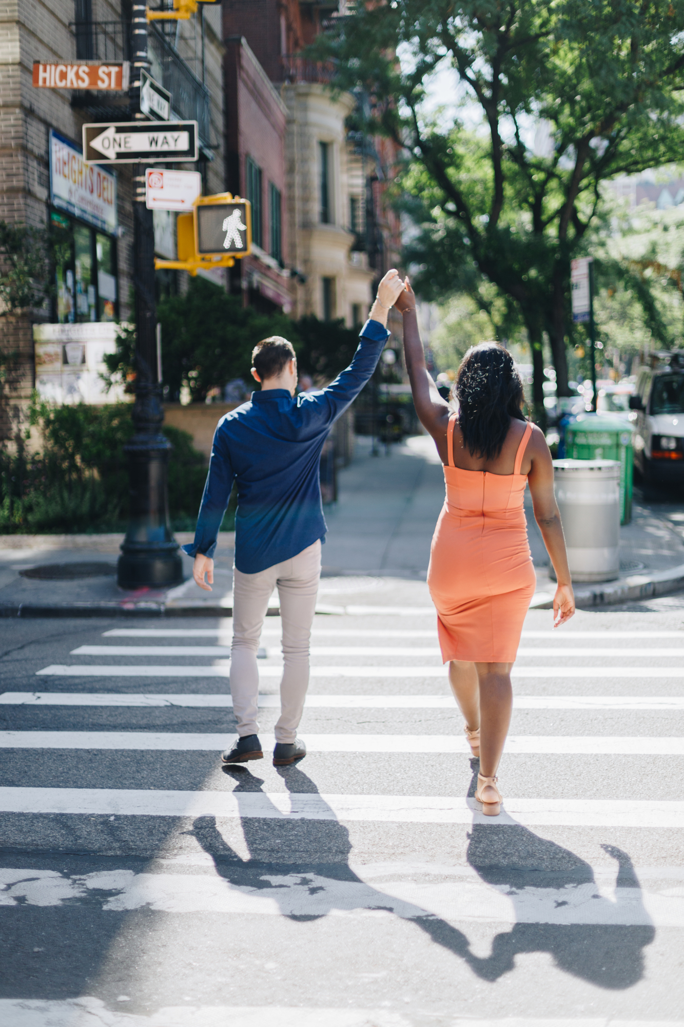 Radiant Brooklyn Heights Summer Engagement Photography