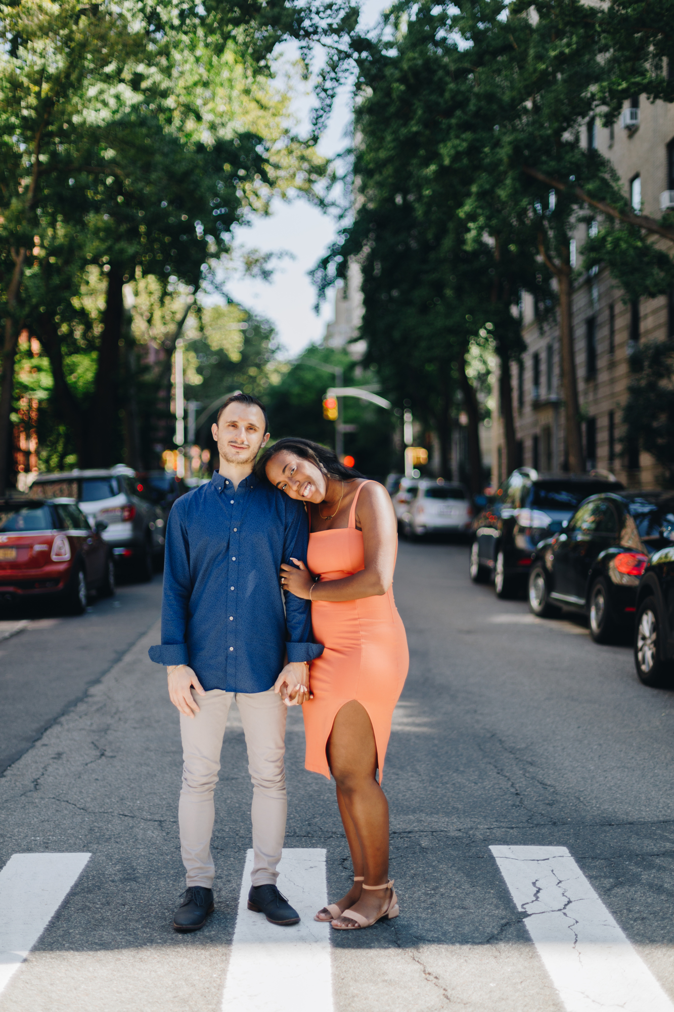 Vibrant Brooklyn Heights Summer Engagement Photography