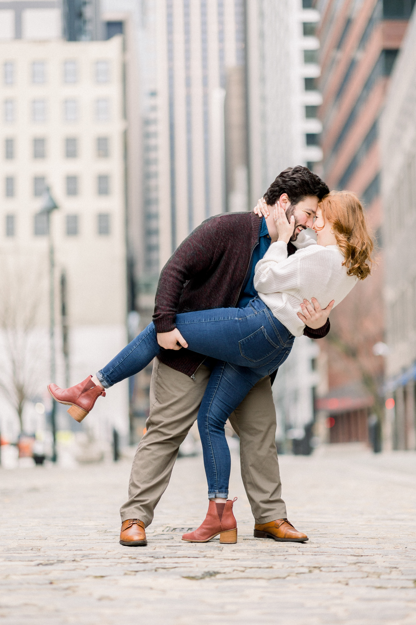 Perfect South Street Seaport Engagement Photos