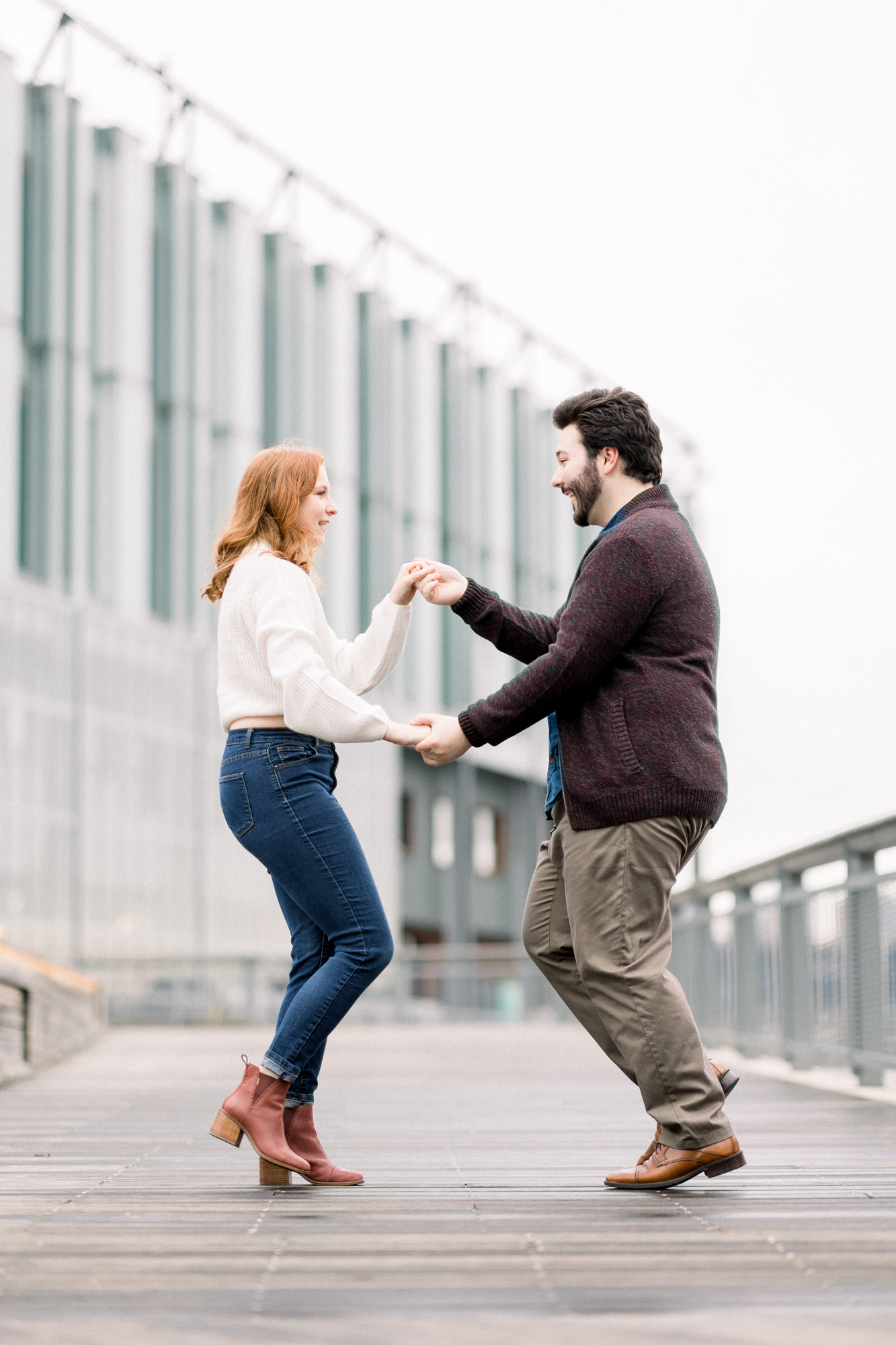 Whimsical South Street Seaport Engagement Photos