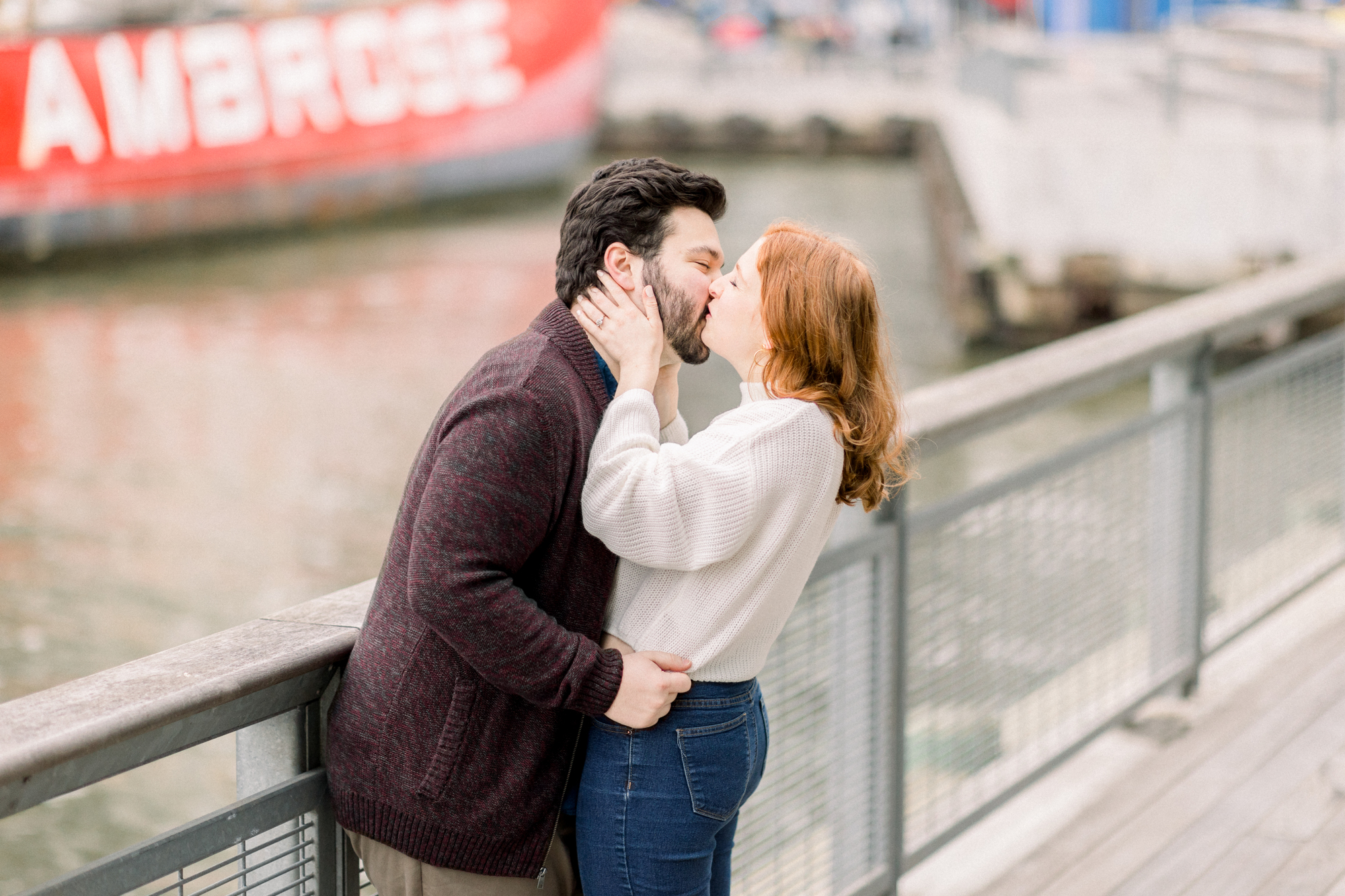 Dreamy South Street Seaport Engagement Photos