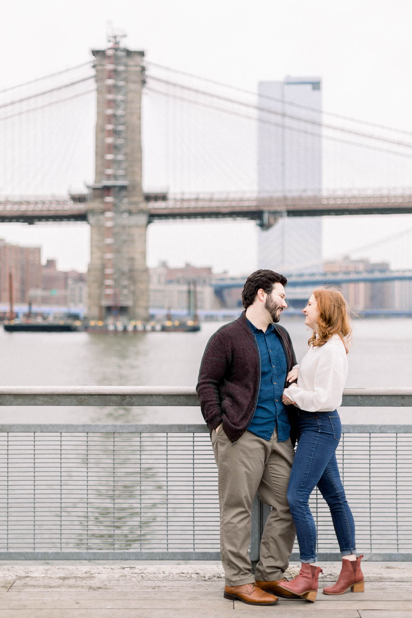 Magical South Street Seaport Engagement Photos