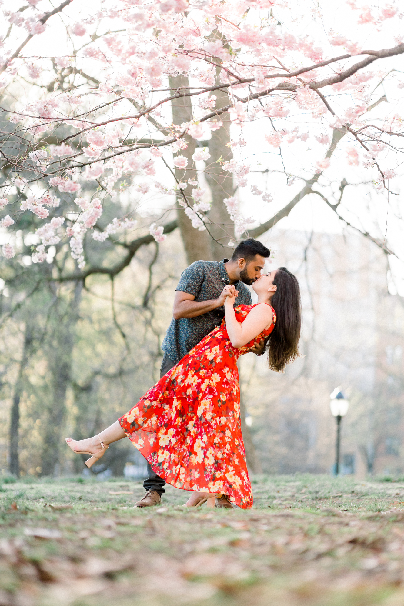 Timeless and Romantic Springtime Prospect Park Engagement Photos