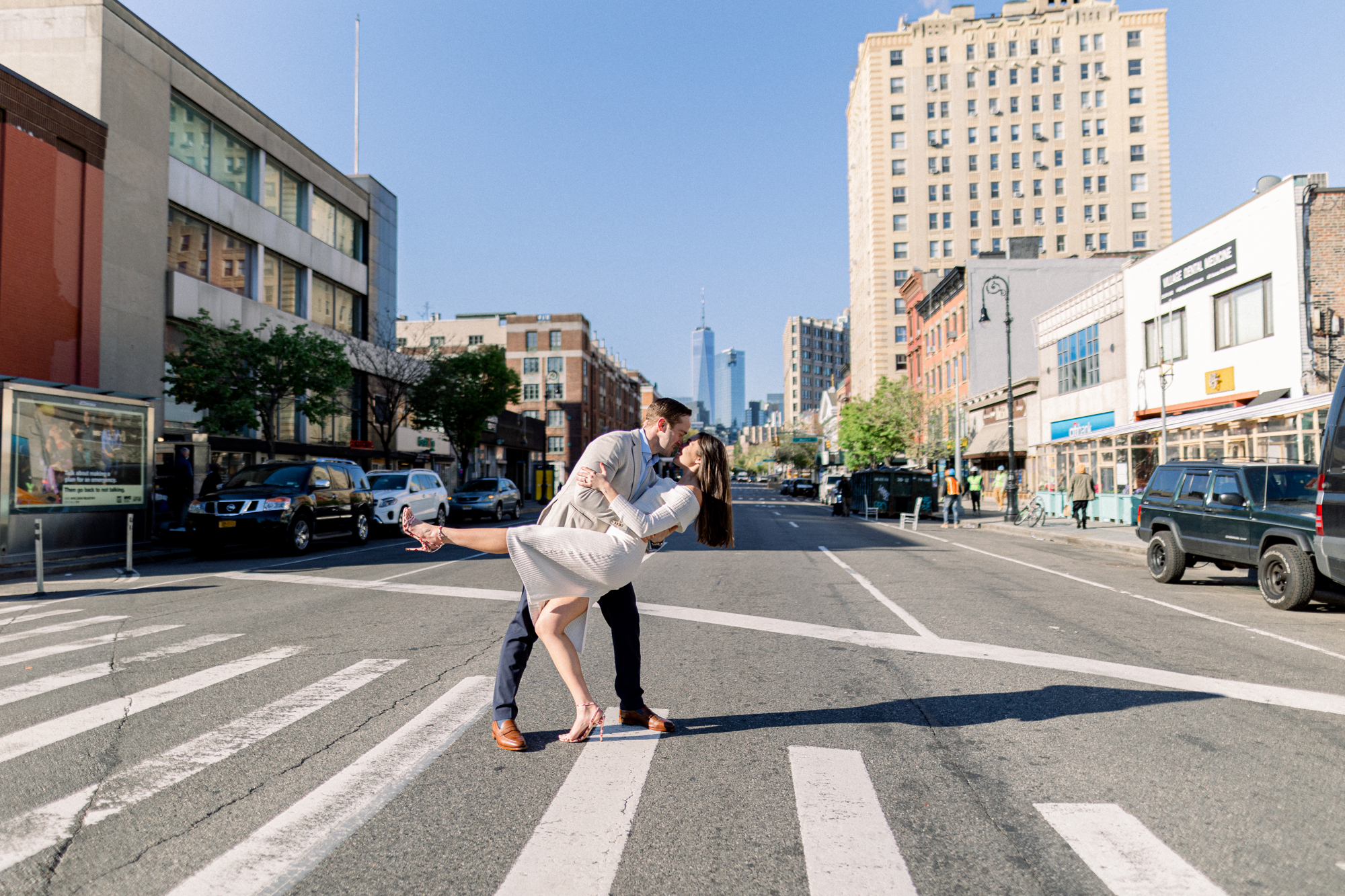 Charming Spring Engagement Photos in Washington Square Park NYC