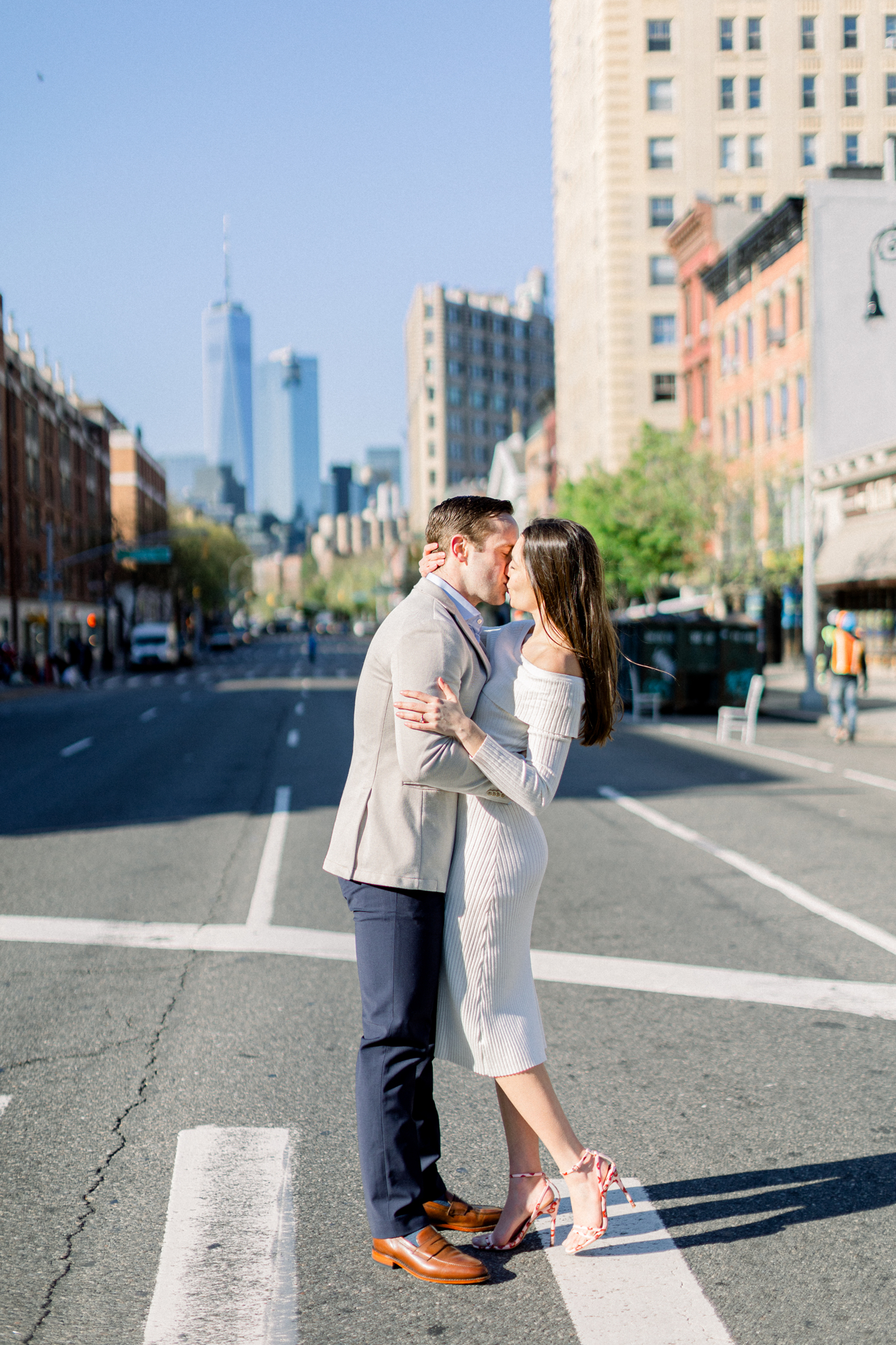 Intimate Spring Engagement Photos in Washington Square Park NYC