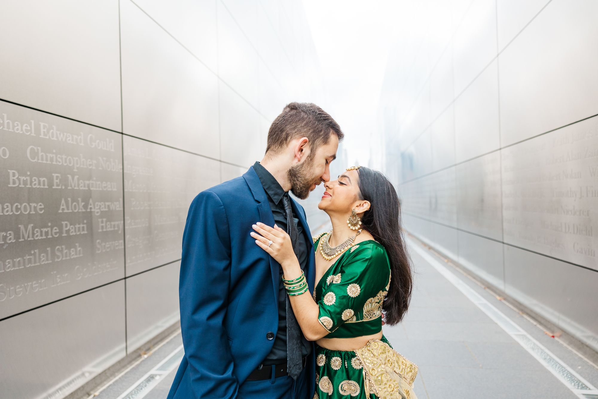 Creative Overcast Liberty State Park Engagement Photography